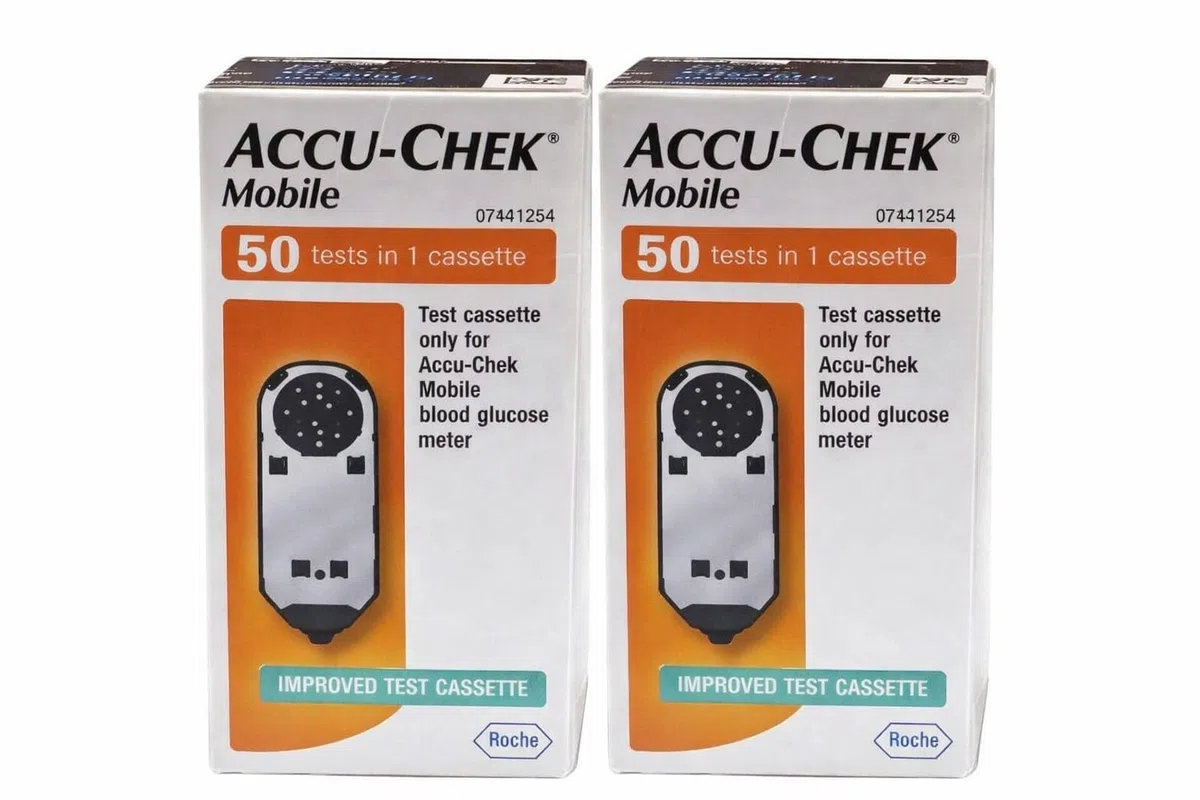 Accu-Chek - Cassetta per prova mobile, confezione da 100