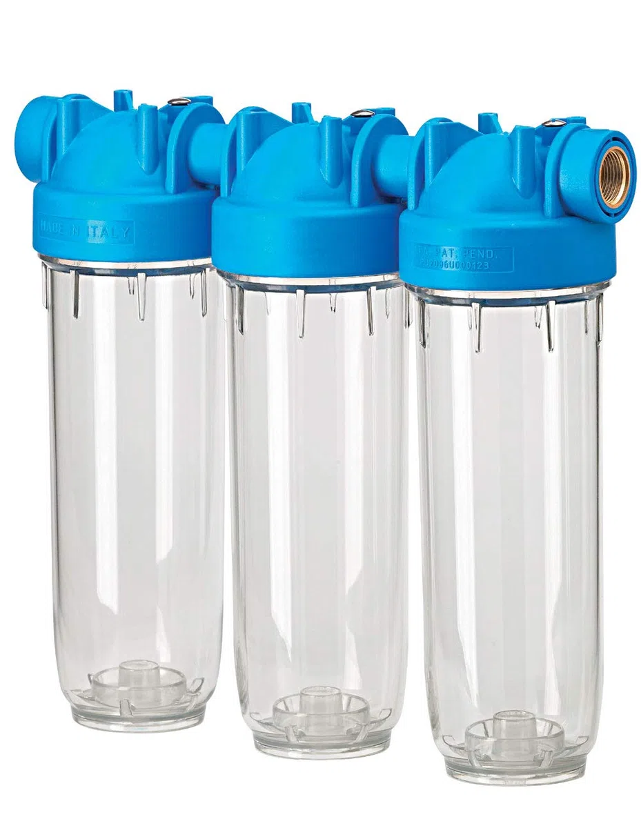 Purway DP 10 TRIO 1" OT TS 3 alloggiamenti filtro acqua potabile