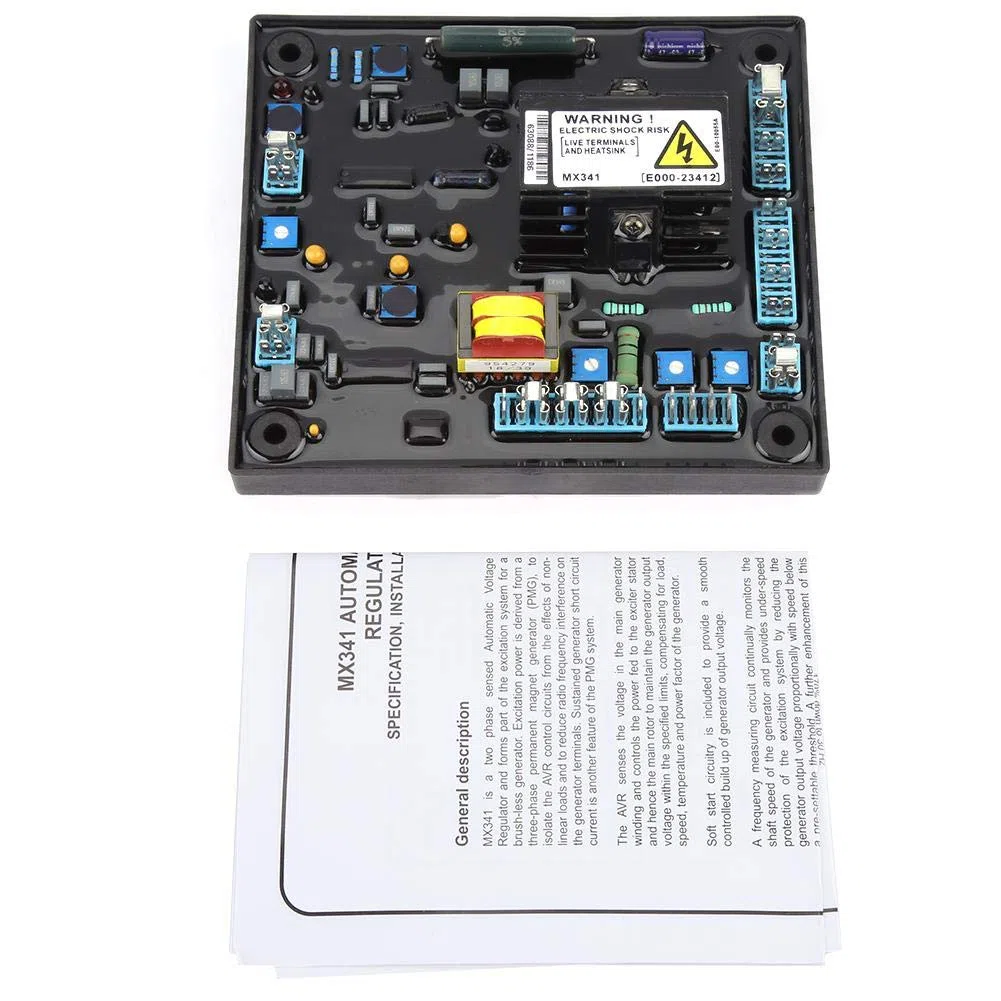 Regolatore di tensione automatico, generatore Regolatore di tensione MX341 AVR Controller Generatore Regolatore automatico Parti per gruppi elettrogeni