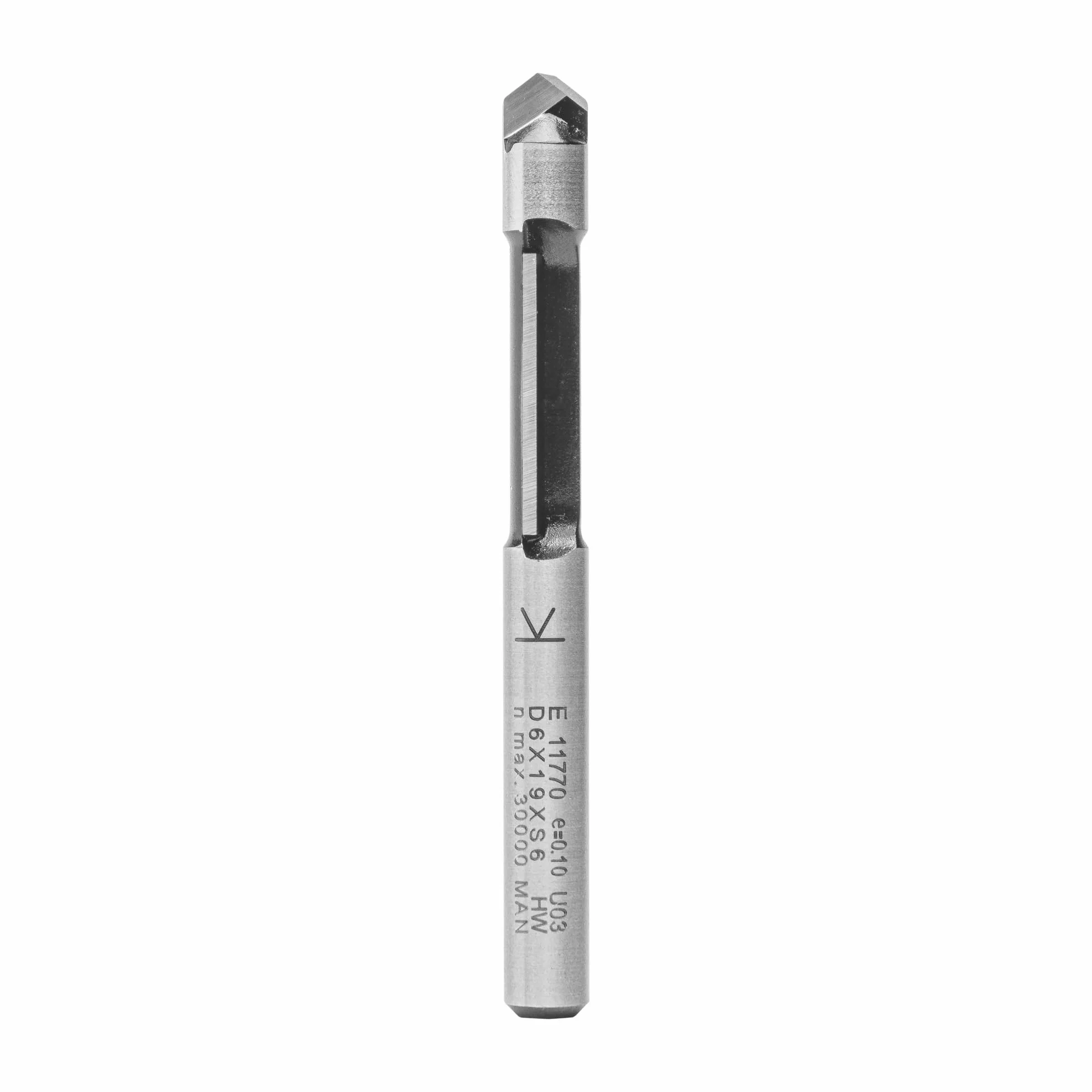 ENT 11770 Fresa da taglio e copiare Carburo Gambo 6 mm Diametro 6 mm NL 19 mm SL 32 mm GL 65 mm