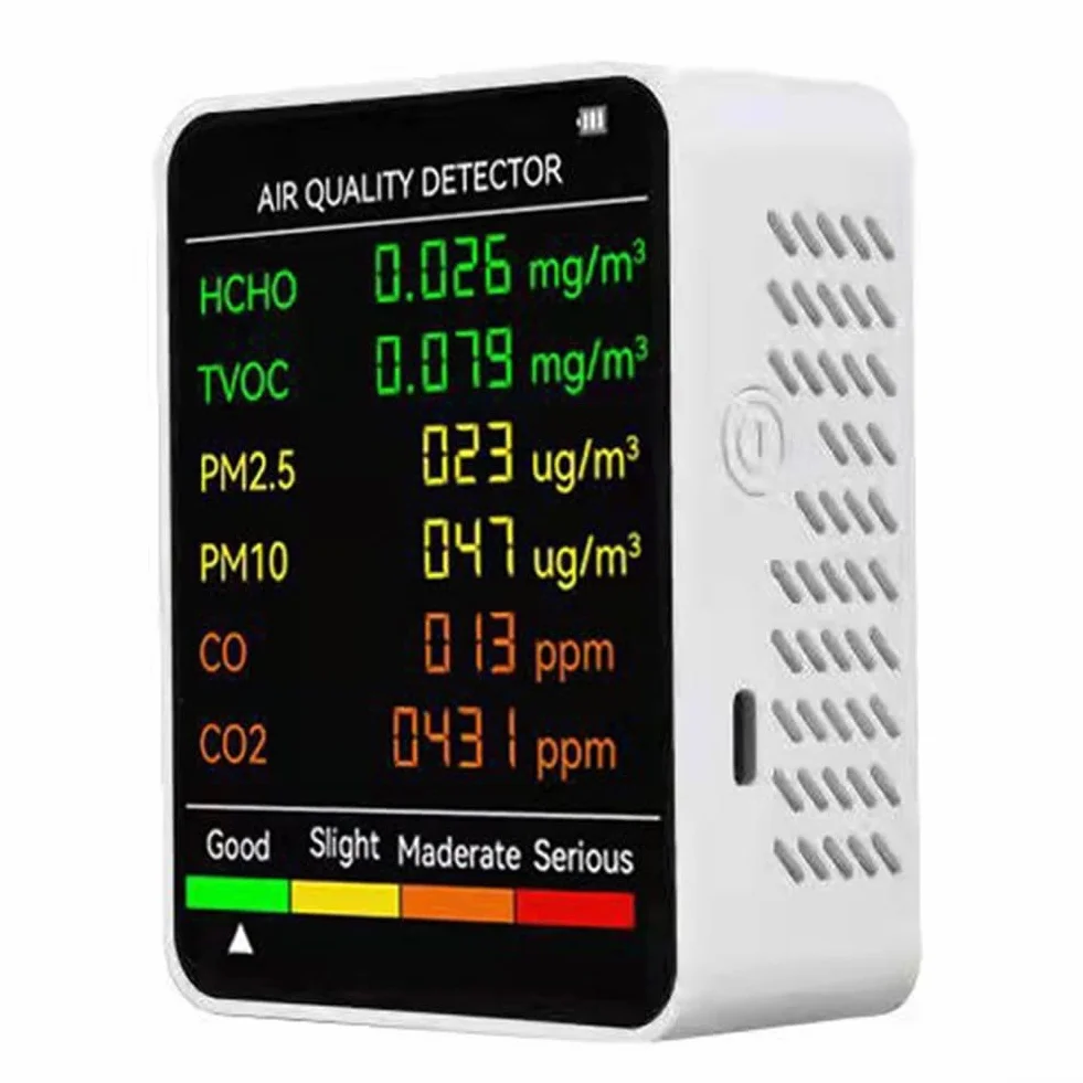 Oniissy Monitor di Qualità dell'Aria Rileva PM2.5 PM10 TVOC Tester Rilevatore per Interni