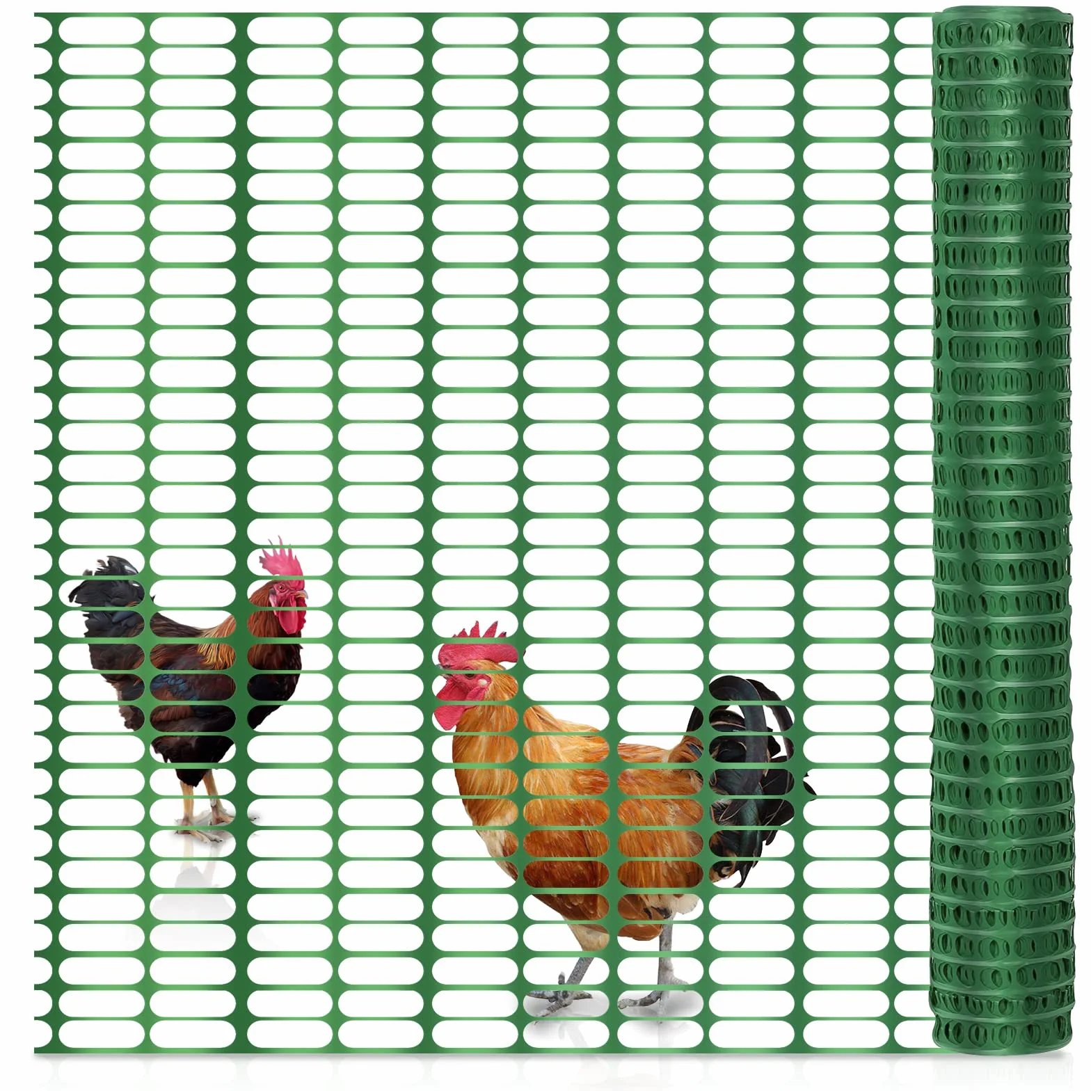 Rete di sicurezza in plastica 1 x 50 m, rete di recinzione verde per cantiere e gioco