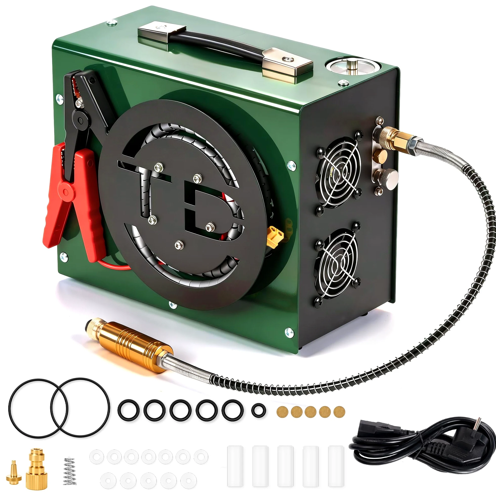 TUDIVING Compressore d'aria portatile Pcp, compressore d'aria ad alta pressione 4500Psi/30Mpa Paintball ARA compressore serbatoio HPA stazione di riempimento della pompa Auto-Stop, design unico