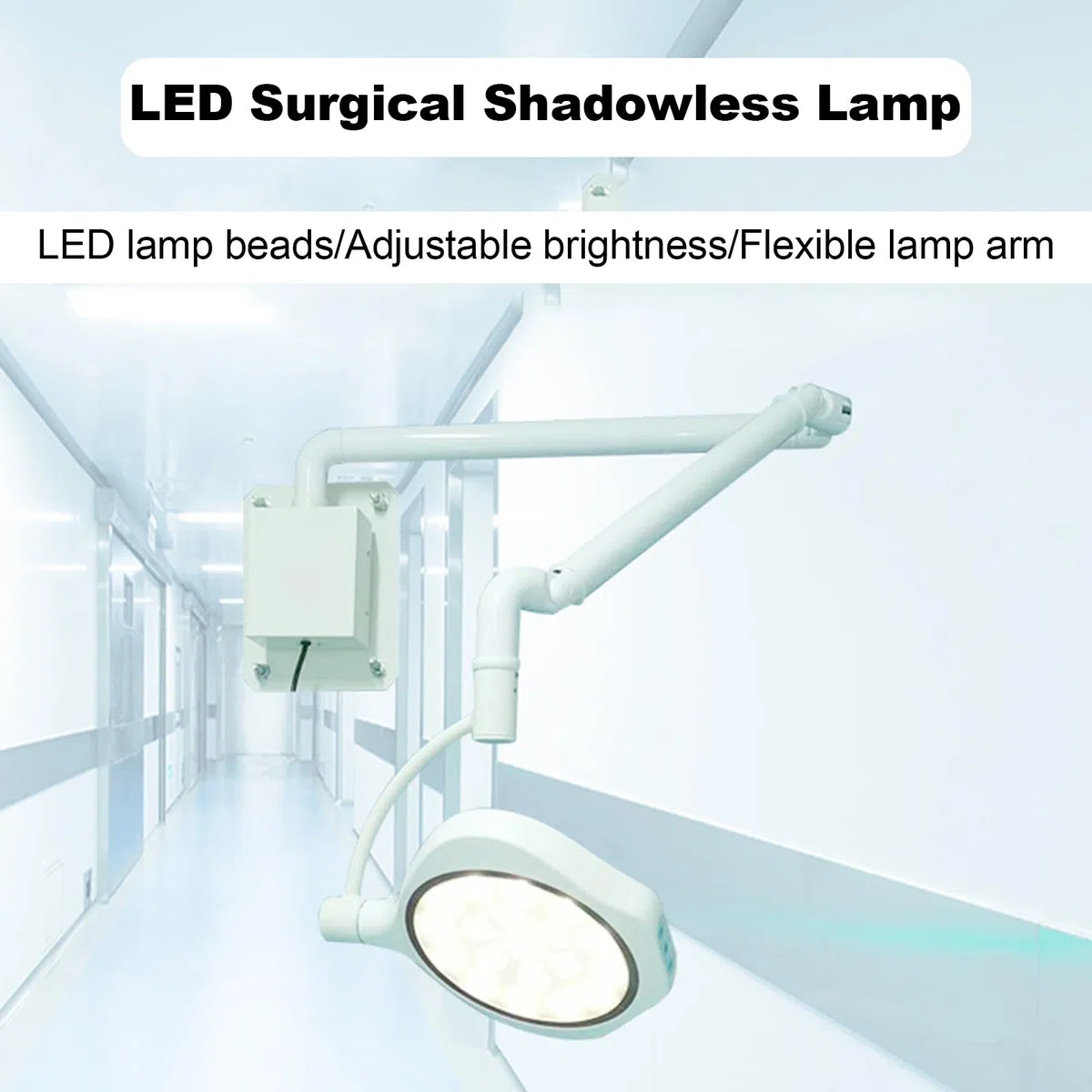Lampada da Parete a LED per Visita Medica Chirurgica, LED Dentali Lampada, Chirurgica Lampada, 110~220 V, Luminosità Regolabile, per Chirurgia Dentale Otorinolaringoiatrica Veterinaria PET Tatuaggio