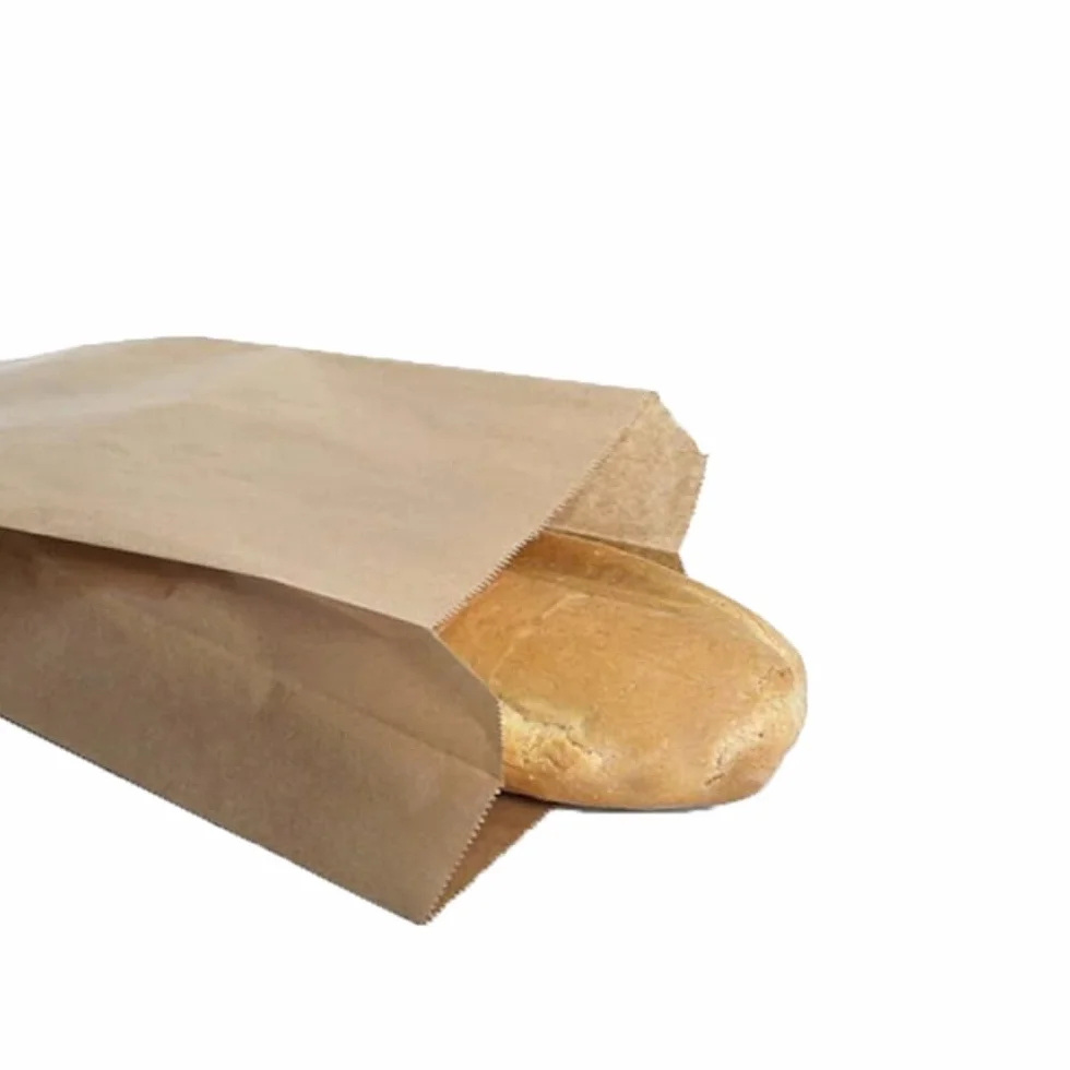 Virsus 1000 Sacchetti di Carta per Alimenti colore Avana, misura 17x38 cm, Buste in carta Kraft per Trasporto di Cibi e Oggetti