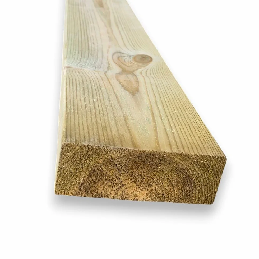 SUNWOOD Listello in Pino Massello Impregnato in Autoclave 4,5x12 cm 300 cm Travetto per Esterni Pergole Gazebo