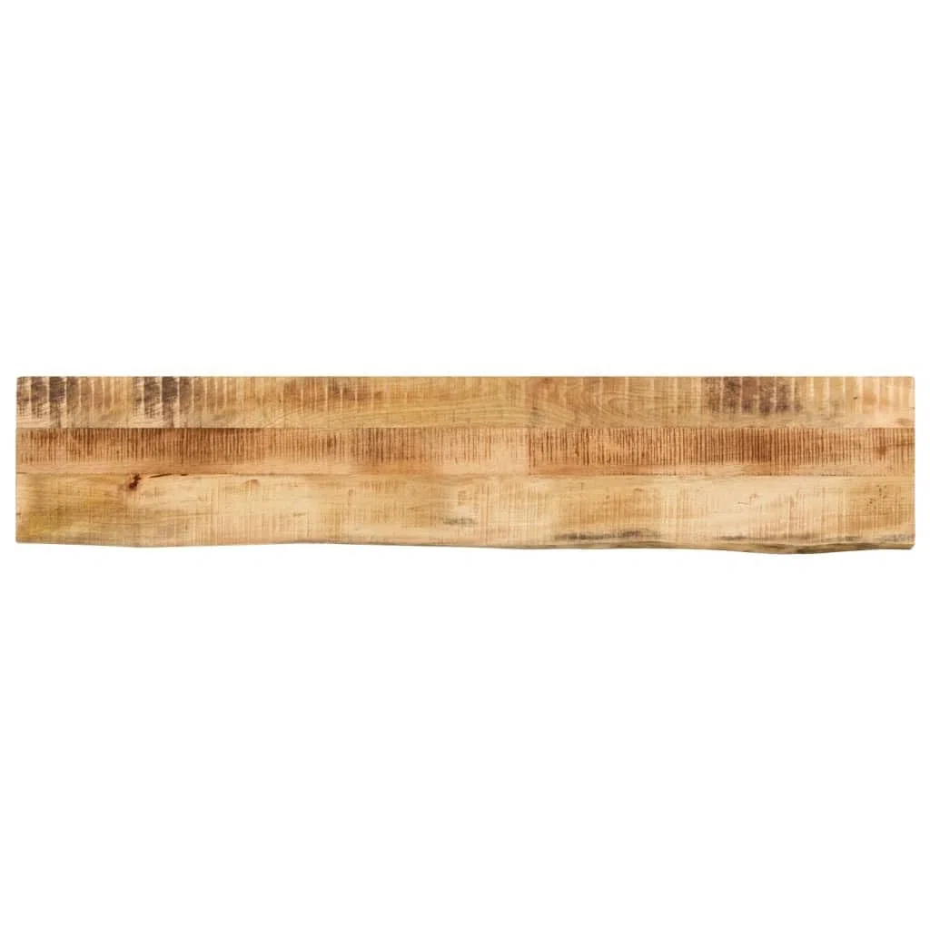 vidaXL Piano Tavolo 140x40x2,5 cm Bordi Vivi Legno di Mango Grezzo, Piano Sostituzione Tavolo, Piano per Tavolo da Pranzo, Piano d'appoggio