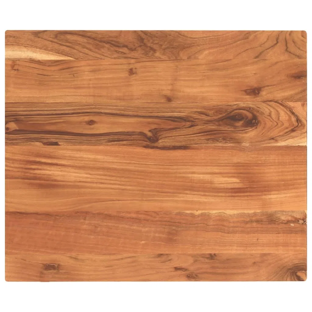 vidaXL Piano Tavolo 60x50x3,8 cm Rettangolare Legno Massello Acacia, Piano per Tavolo Rettangolare, Piano Tavolo in Legno, Piano per Tavolo da Pranzo