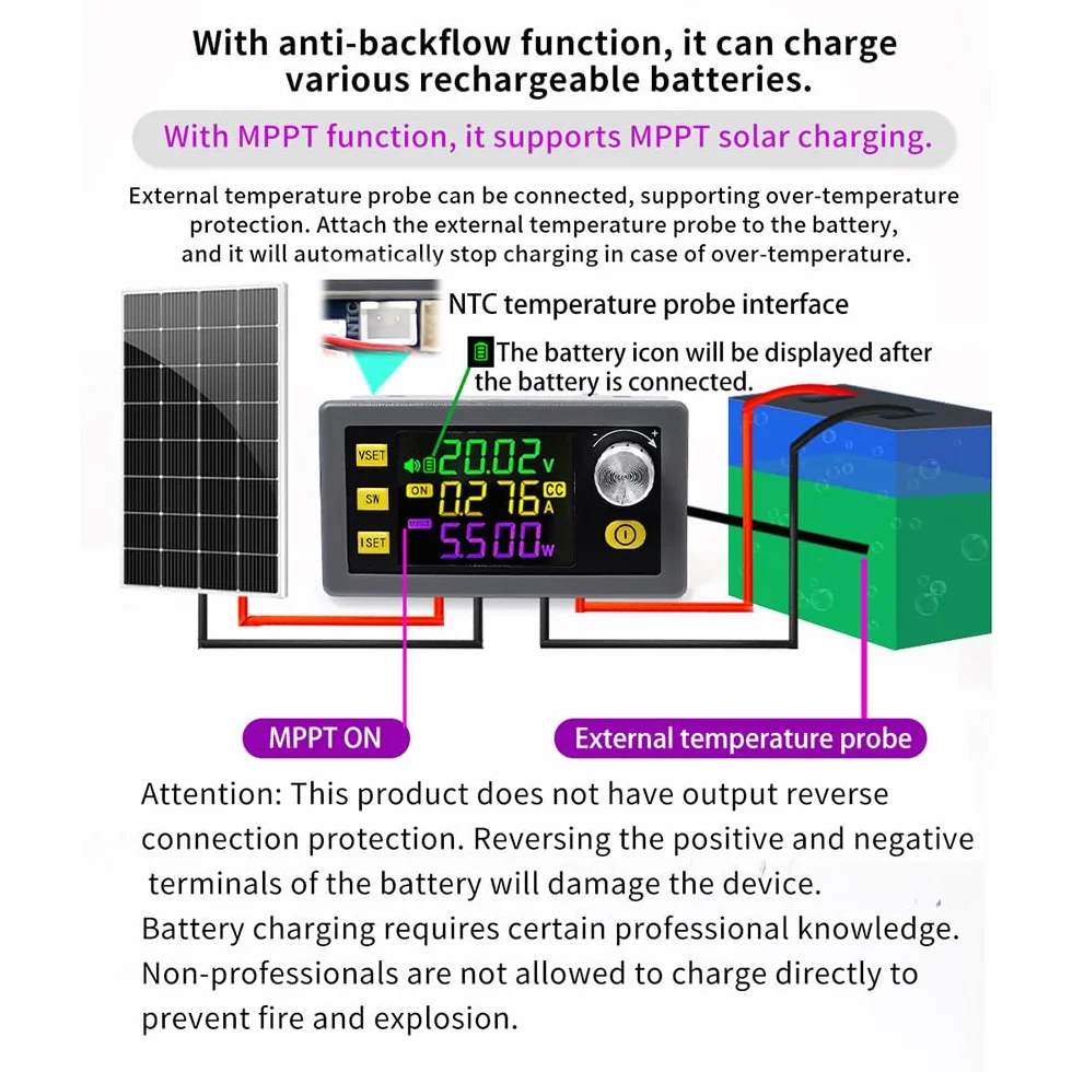 Boost Buck Convertitore Regolatore di Tensione DC6-36V 120W DC DC Converter Controllo Numerico Tensione di Sollevamento Corrente Costante Modulo di Alimentazione Con Alloggiamento Dell'interfaccia.