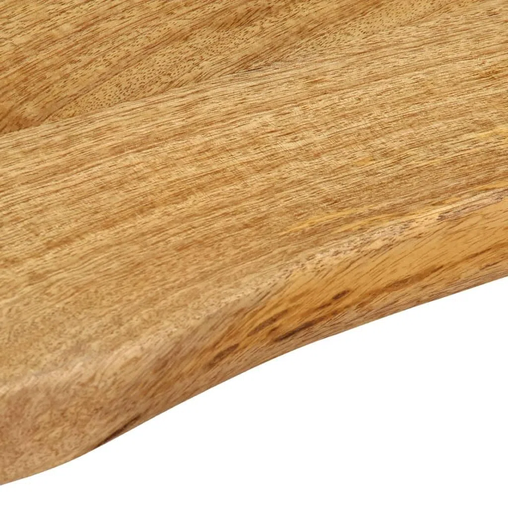 vidaXL Piano Tavolo 160x40x2,5 cm Bordi Vivi in Legno Massello Mango