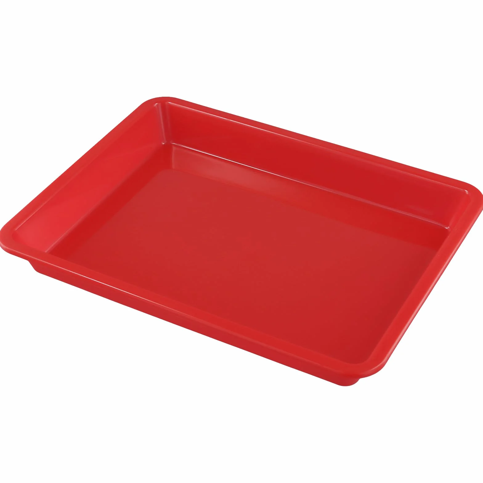 Vassoi in plastica rettangolari 28x21x3 cm 5 colori vassoio da portata per fai da te