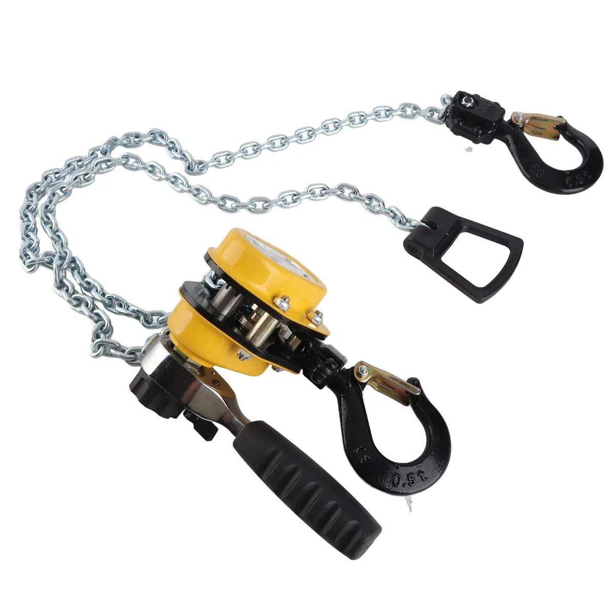 La Leva a Catena Hoist 500kg Carico - Puleggia a Leva Portatile con una Catena di 1,5 M per Workshop, Garage, Utilizzo di Fabbrica