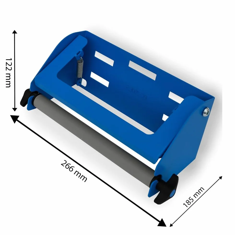 Syncro System Portarotolo carta in acciaio per furgone officina 23cm sistema antisrotolamento