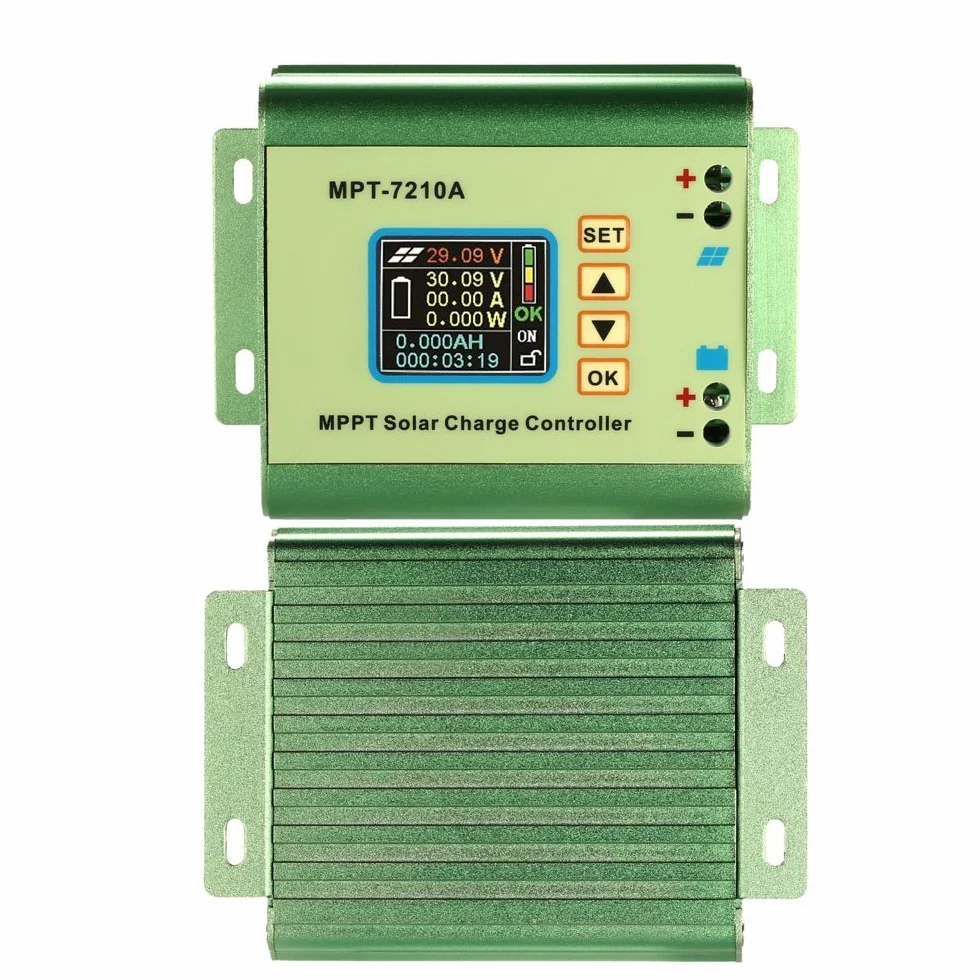 Regolatore di Carica per regolatore Solare LCD MPPT 24/36/48/60 / 72V Boost MPT-7210A