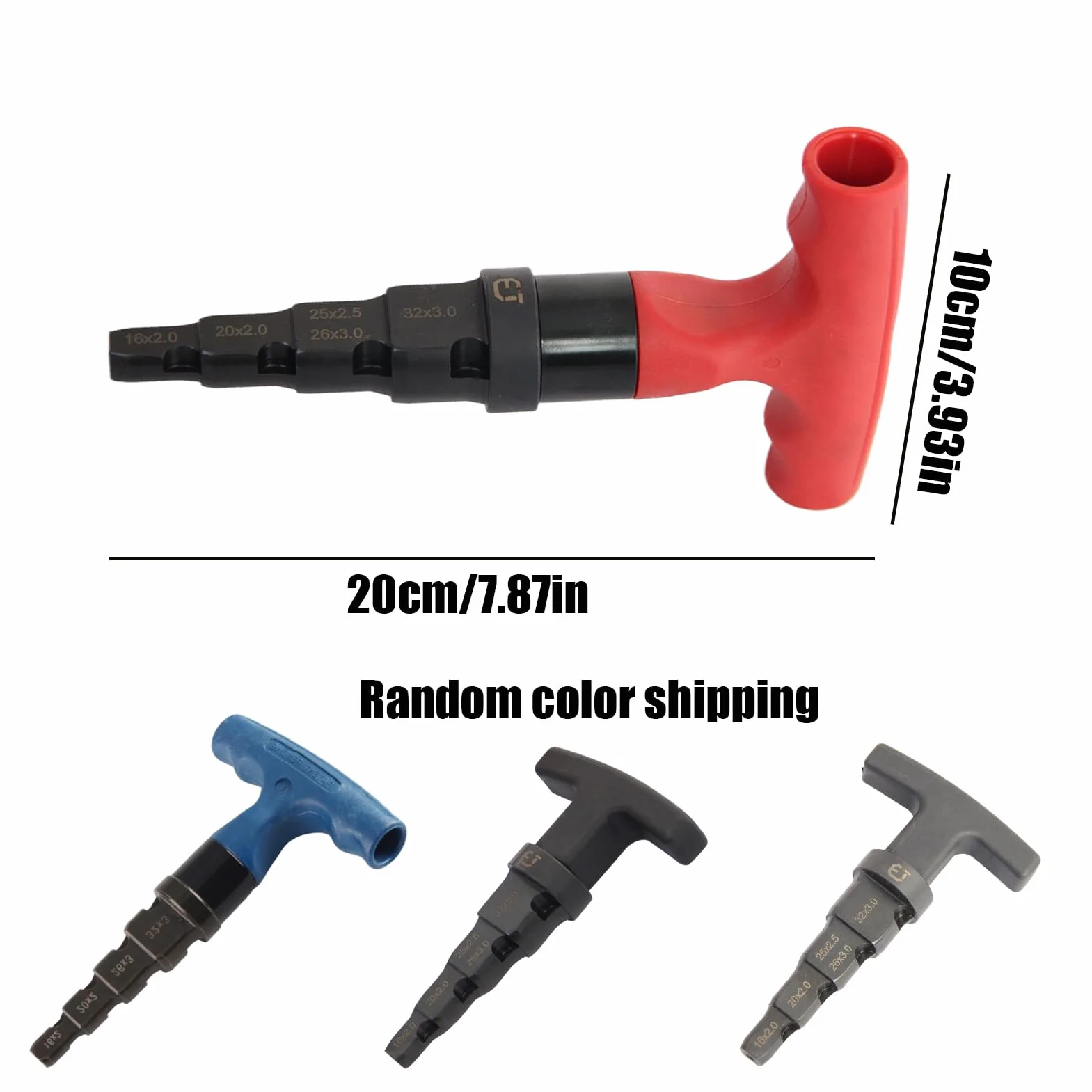 Attrezzo Per Sbavatura Tubi Multistrato, Rimuovi Sbavature Per Tubazioni Con Meccanismo A Cricchetto E Testina Girevole, Per Tubi In Alluminio E Plastica Di Dimensioni 16-32 Mm(Colore Casuale)