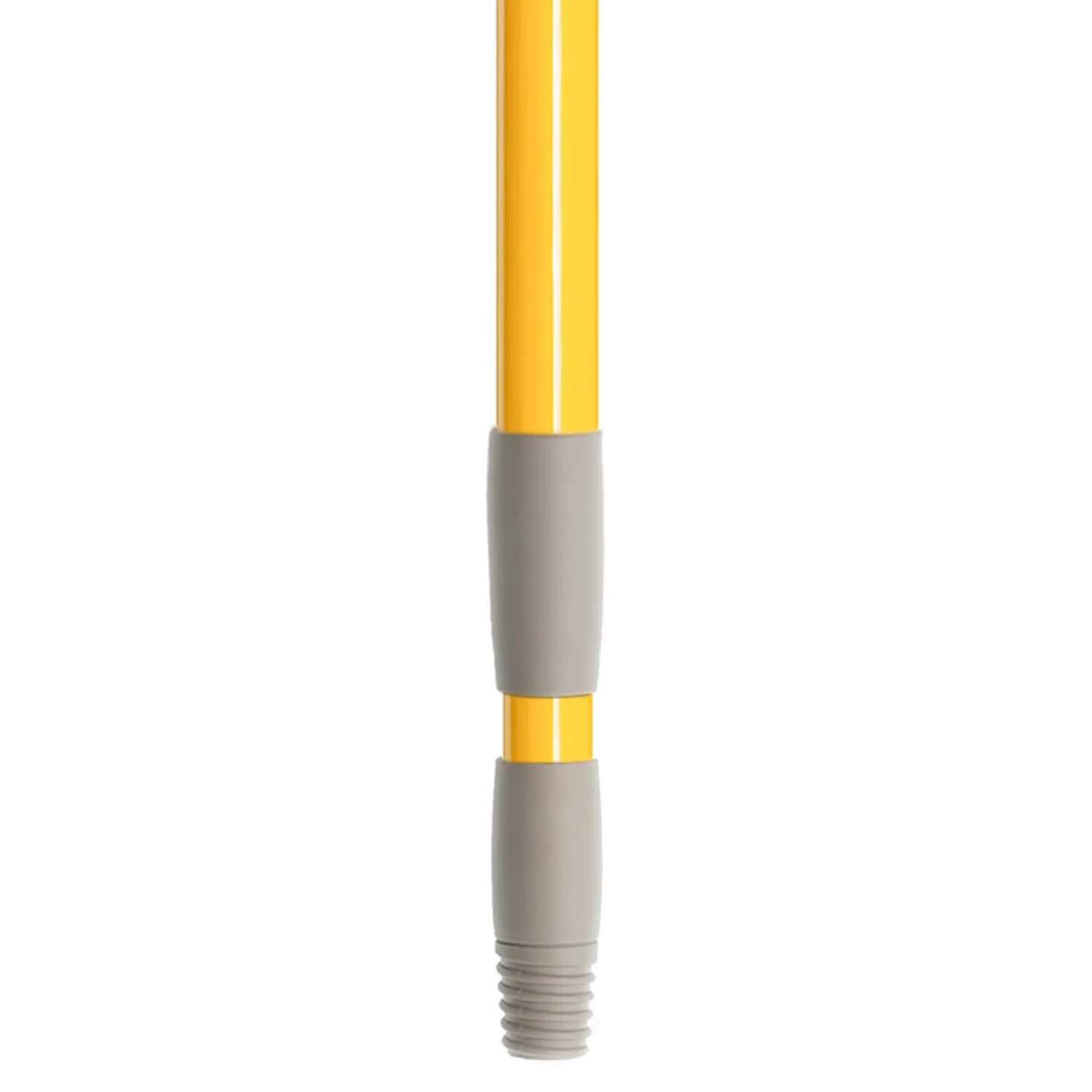 Apex Manico Universale in Metallo per Scope e Attrezzi Pulizia, Allungabile 77-132 cm, Giallo
