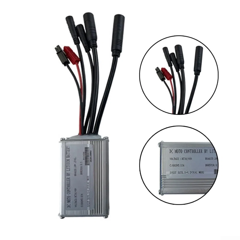 E-bike Controller, JN 15A Impermeabile Controller 36V/48V 250W/350W Brushless Hub Motore Per E-bike