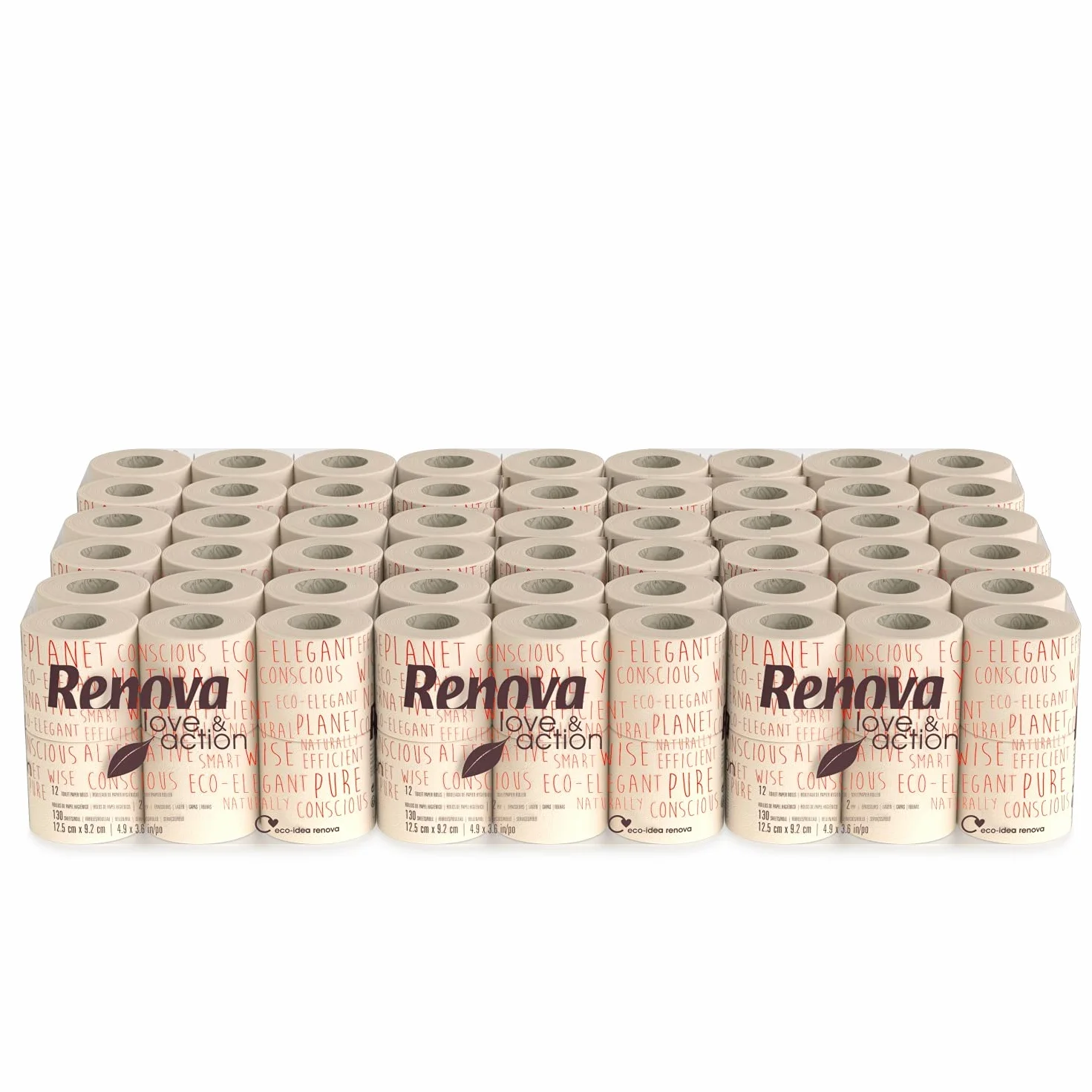 Renova Carta igienica Love&Action 108 rotoli ecologici Certificati FSC Ecolabel
