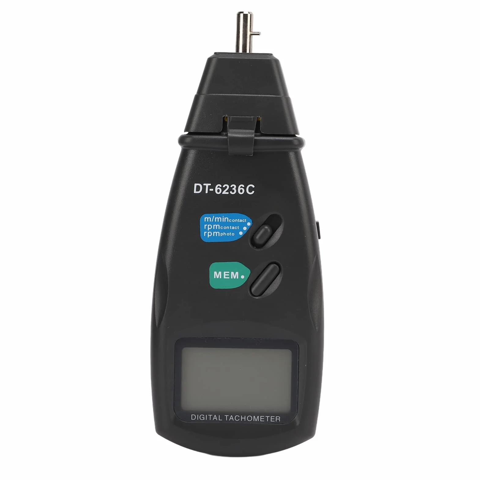 DT6236C Tachimetro Digitale 2 in 1 Contagiri Optoelettronico a e Senza Contagiri 19999 RPM Misuratore di Velocità Manometro Tascabile per Ruote a Motore