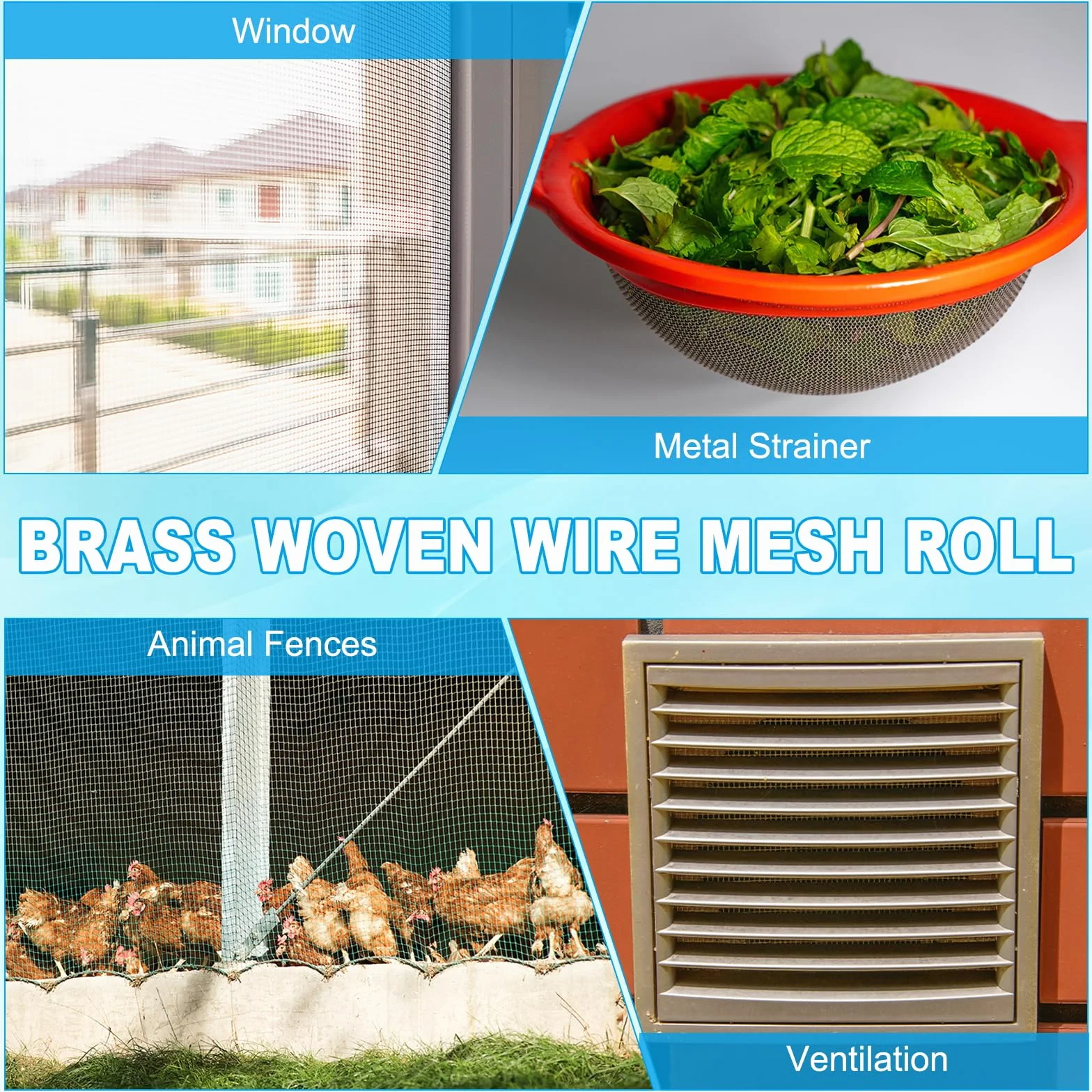 PATIKIL Maglia di Rame Pura Ottone 39x12", 1 Rullo 120 Mesh Filtro Metallo Spesso Densa Rete Metallico per Ventilazioni per Copertura Sicurezza Finestra, Filtrazione Recinti Animali, Viola
