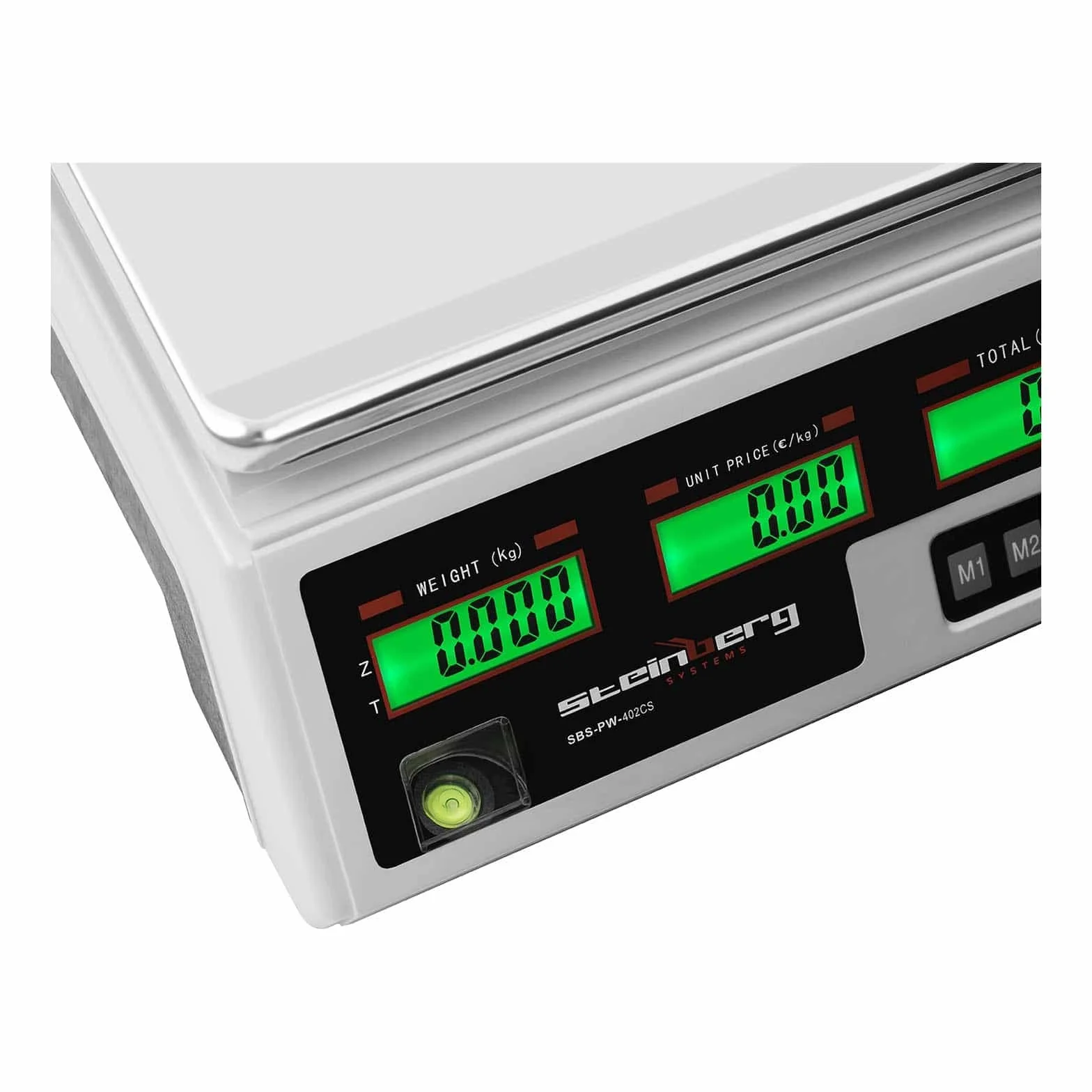 Steinberg Bilancia Contapezzi Bilancia di Controllo SBS-PW-402CS (Plastica ABS, Acciaio inox, 4 V, 8 ore, 4 Ah, 5 g - 40 kg)