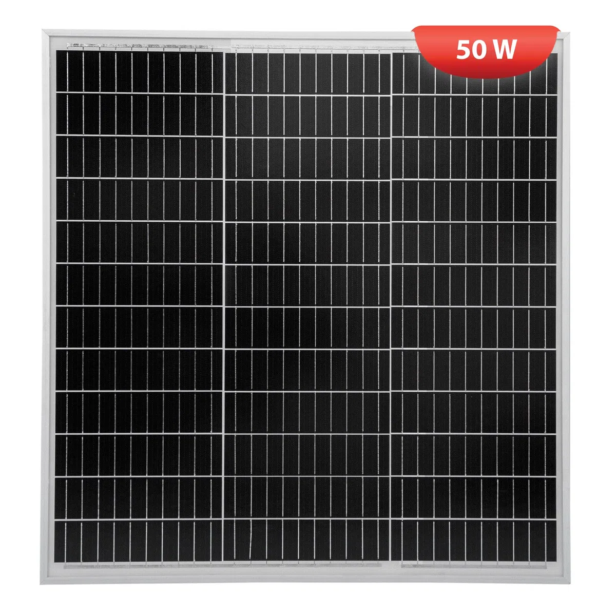 Pannello Solare Fotovoltaico 50W 12V Monocristallino Super Efficiente Off Grid