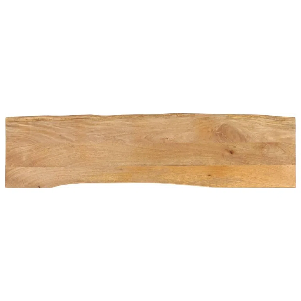 vidaXL Piano Tavolo 160x40x2,5 cm Bordi Vivi in Legno Massello Mango