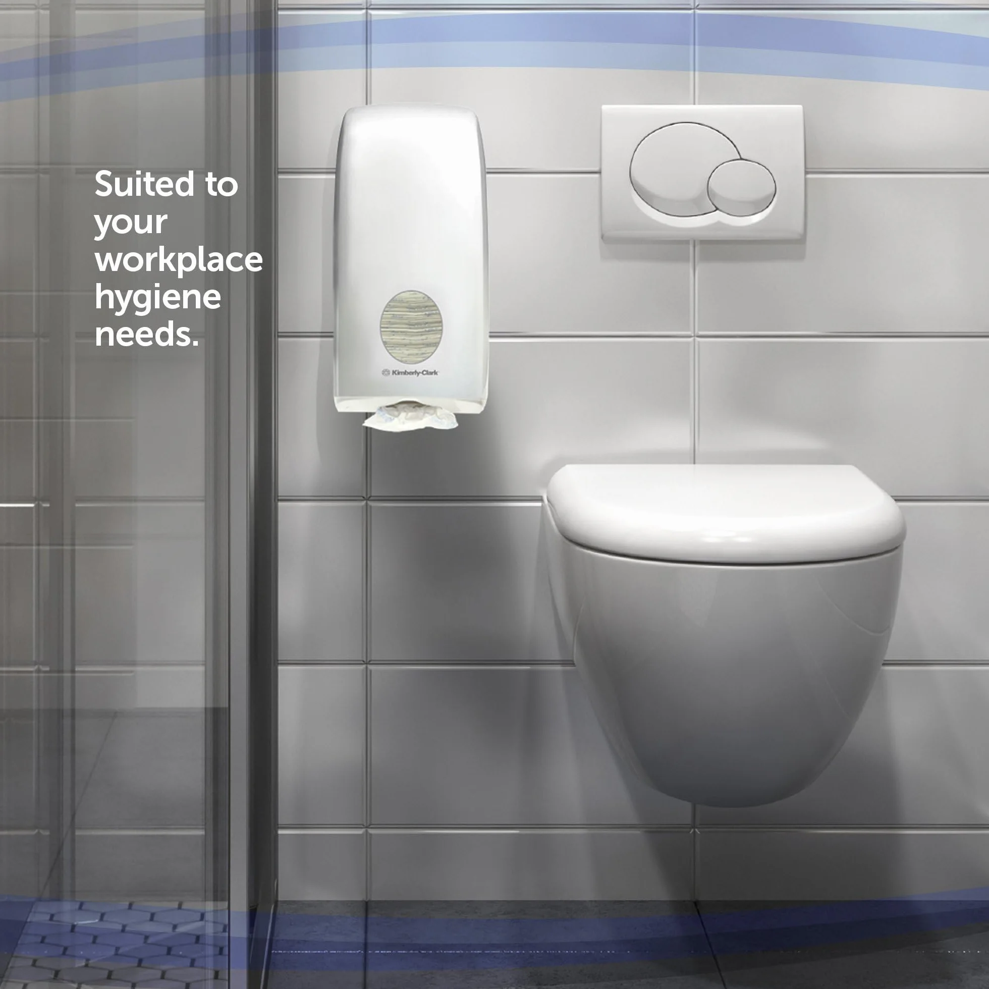 Kimberly Clark Aquarius 6946 Dozownik papieru toaletowego pojedyncze odrywanie biały