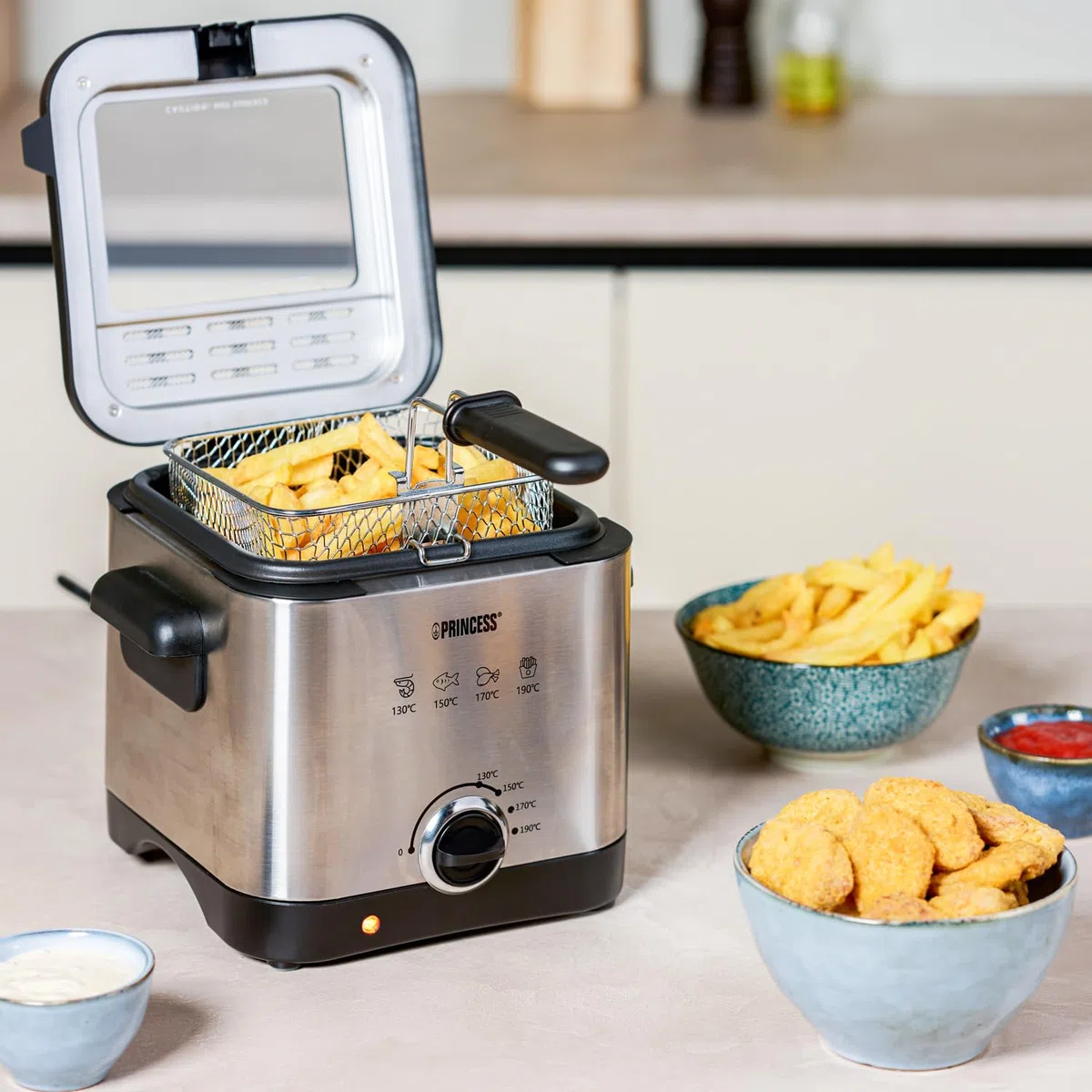 Friggitrice Princess 182612-1000 W - 1,5 L - 400 g di patatine