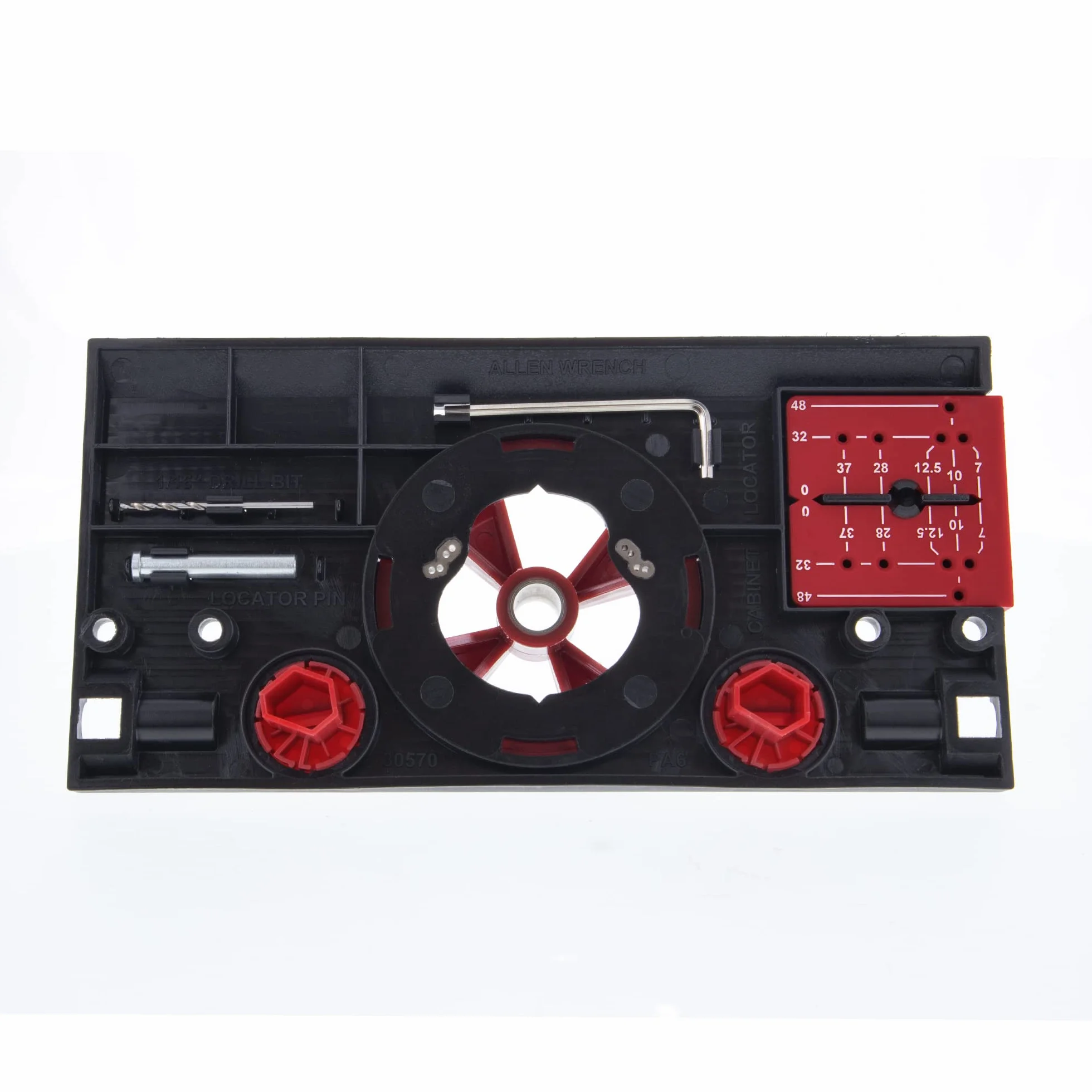 Milescraft 1342 Euro Hinge Jig Maschera per cerniere nascoste guida di perforazione per armadi