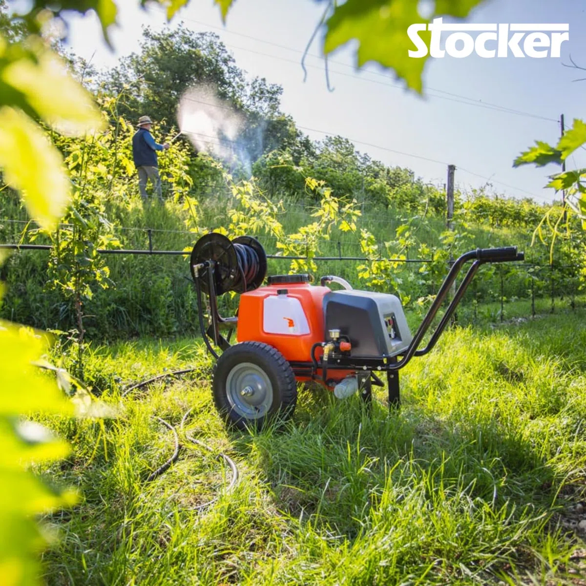 STOCKER - Pompa a carriola a batteria 60 L