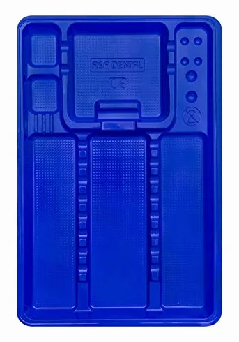 VASSOI MONOUSO PORTA STRUMENTI DENTISTA 28x18 conf. 400 pz AZZURRO