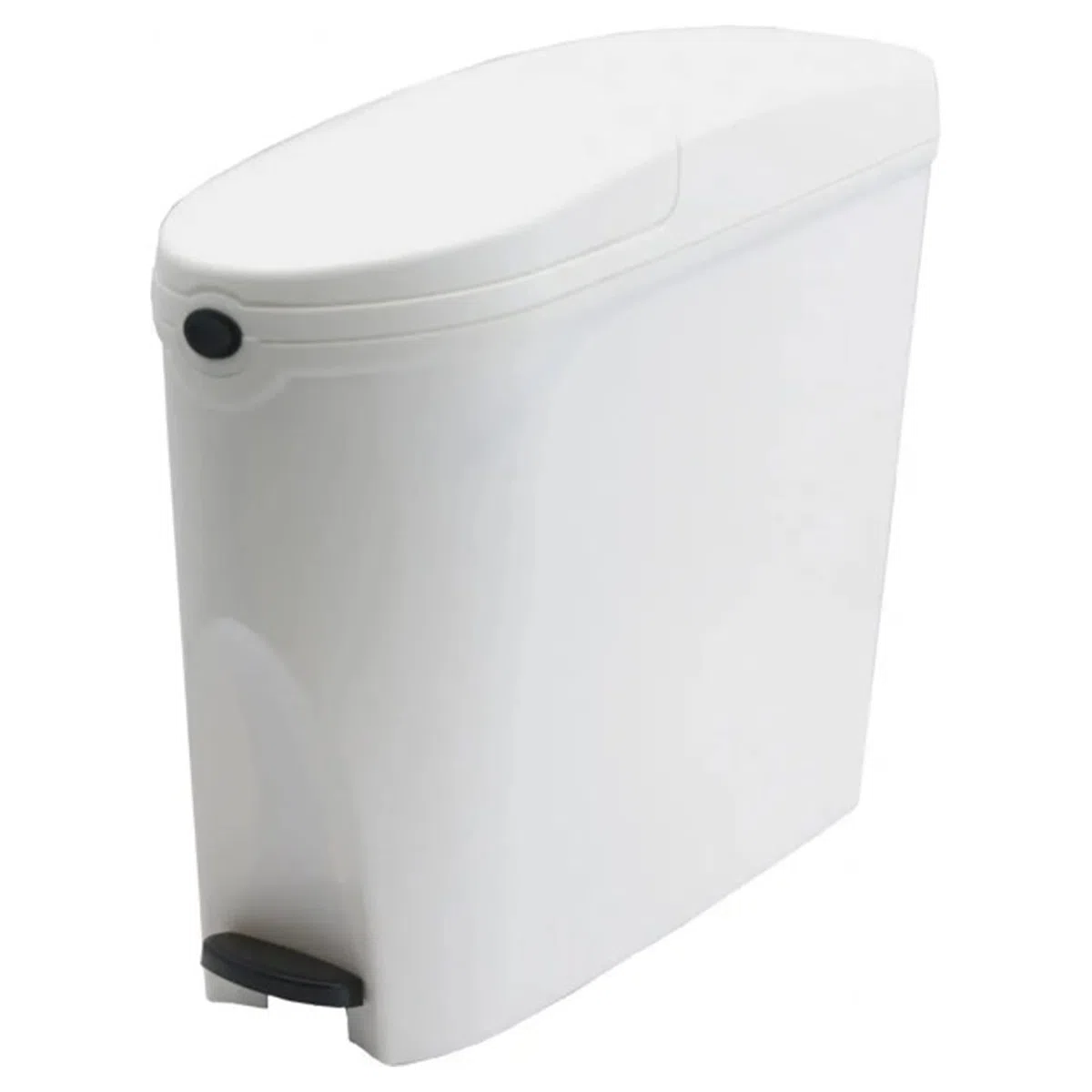 Pattumiera sanitaria, 20 l, per WC e igienici, per prodotti igienici femminili e per l'igiene dei bambini, 20 litri, colore: bianco