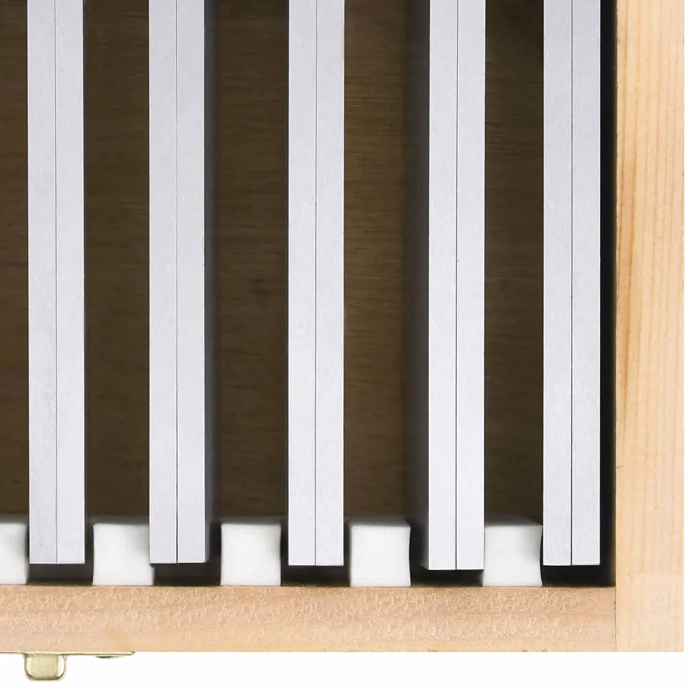 vidaXL Blocchi Paralleli 18pz Parallele Strumenti Misurazione Parallelismo Misuratori Blocchetti Riscontro Attrezzi 100 mm 10-42 mm