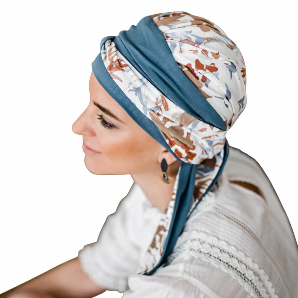 CAREBELL Foulard Oncologico Smooth Tessuto di bambù Chemioterapia Alopecia Realizzato a mano Spagna