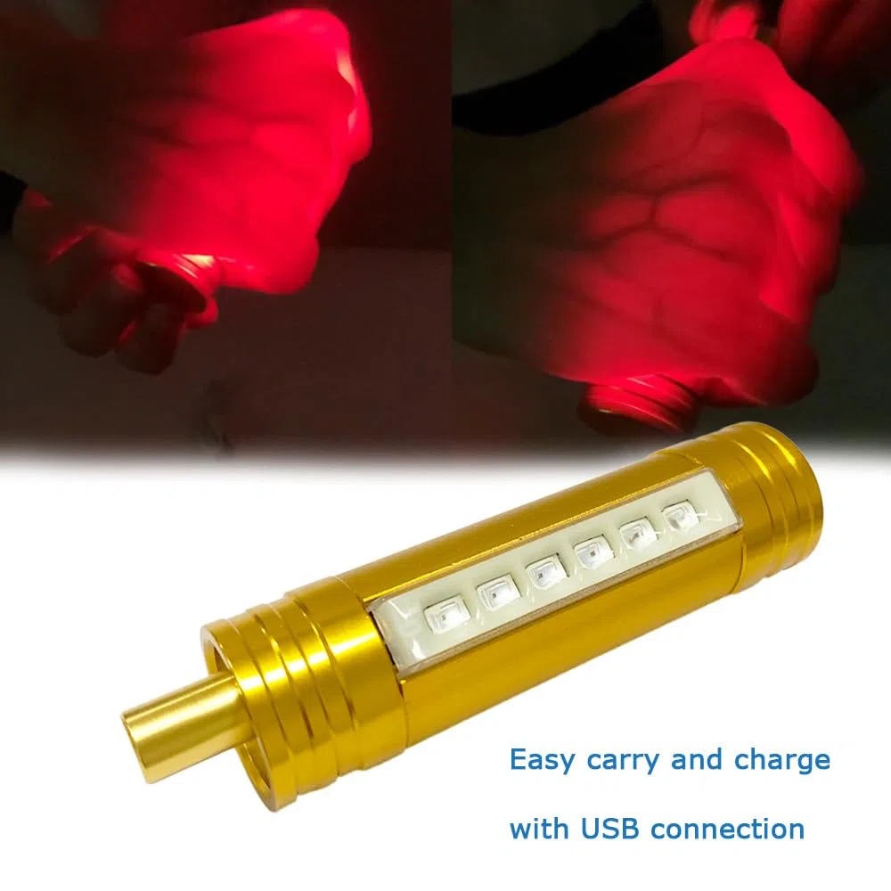 Rilevatore di vene, Localizzatore di vena della vena dei vasi sanguigni dell'infermiera, su varie pelli, con 6 fonti di luce LED rosse, Portatile
