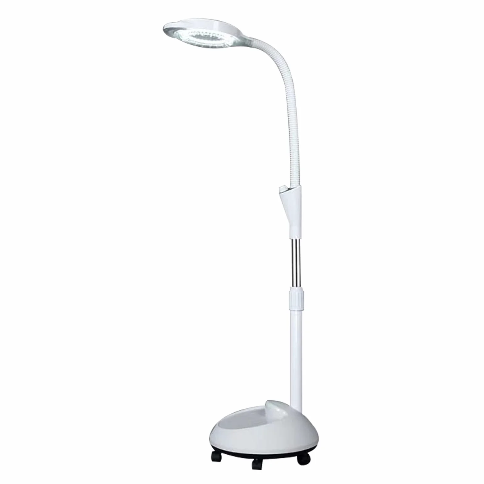 Lampada per Esami Medici Chirurgici Mobili, Lampada Scialitica, con Lente di Ingrandimento 8X, Luce per Visita Flessibile a Collo D'Oca