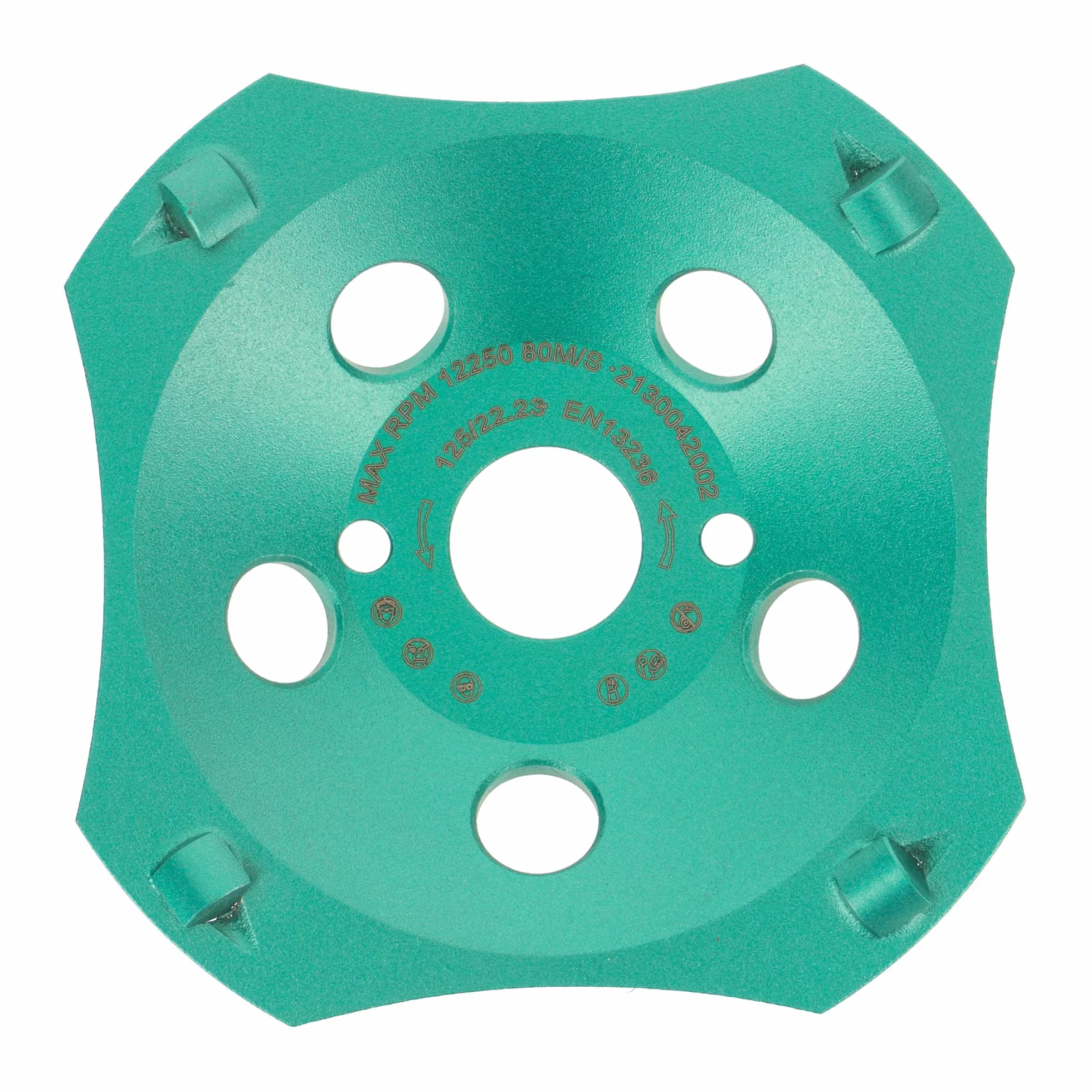 PRODIAMANT mola a tazza diamantata professionale PKD 125 mm x 22,2 mm 4 segmenti mola a tazza diamantata PDX829.793 125mm adatta a smerigliatrice angolare