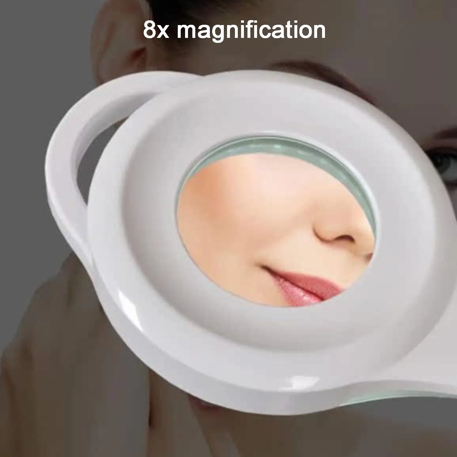 Lampada per Esami Medici Chirurgici Mobili, Lampada Scialitica, con Lente di Ingrandimento 8X, Luce per Visita Flessibile a Collo D'Oca
