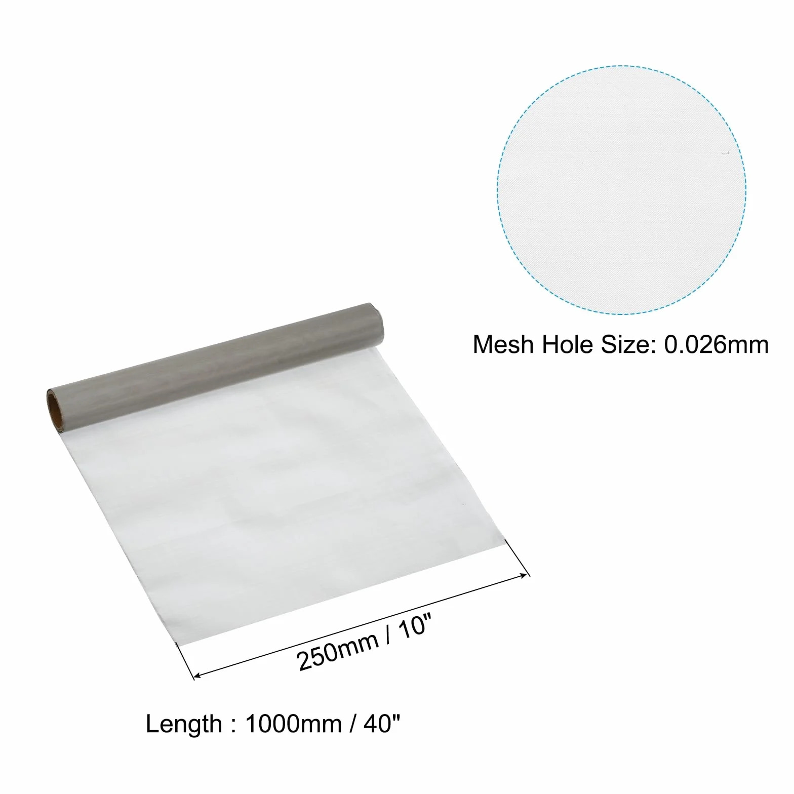 PATIKIL Maglia Metallico Intrecciata 40" x 10" 500 Maglia Acciaio Inossidabile 316L Filtro di Ventilazione