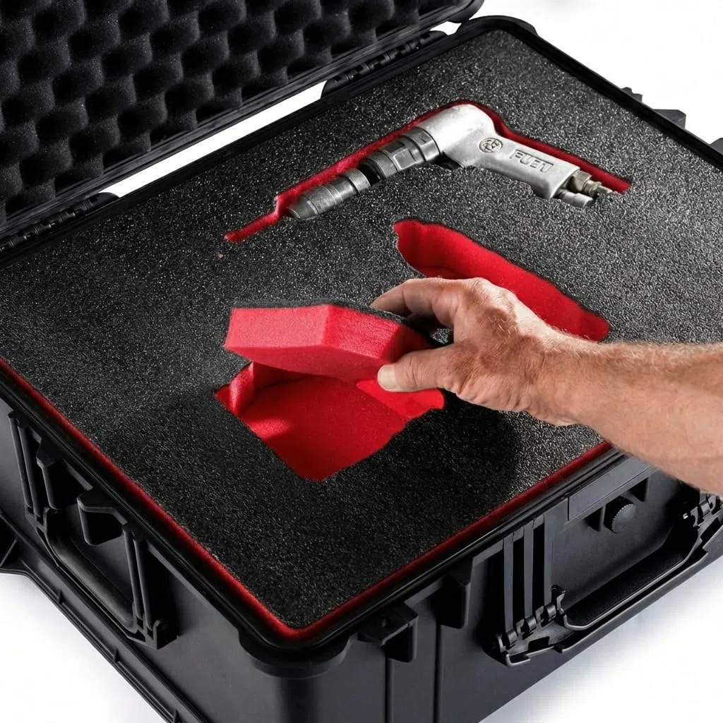 Schiuma multistrato | 5 pezzi | 600 x 400 x 30 mm, Shadow Foam, taglio e rimozione, adattabile, Kaizen Foam, inserto per attrezzi per fotocamera, cassetta degli attrezzi, carrello degli