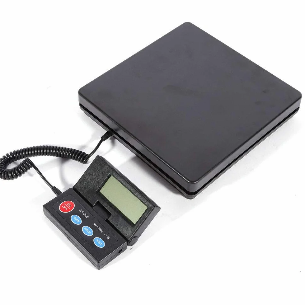 Bilancia digitale da 2 g, 50 kg, bilancia elettronica a piattaforma, professionale, con grande display per pesatura, uso domestico e commerciale
