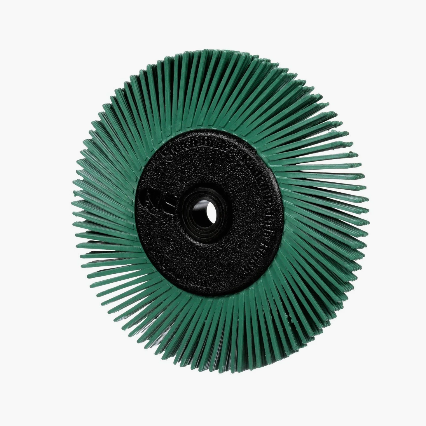 Scotch-Brite - Spazzola a setole radiali con adattatore, 15,5 cm x 2,5 cm, grado 50