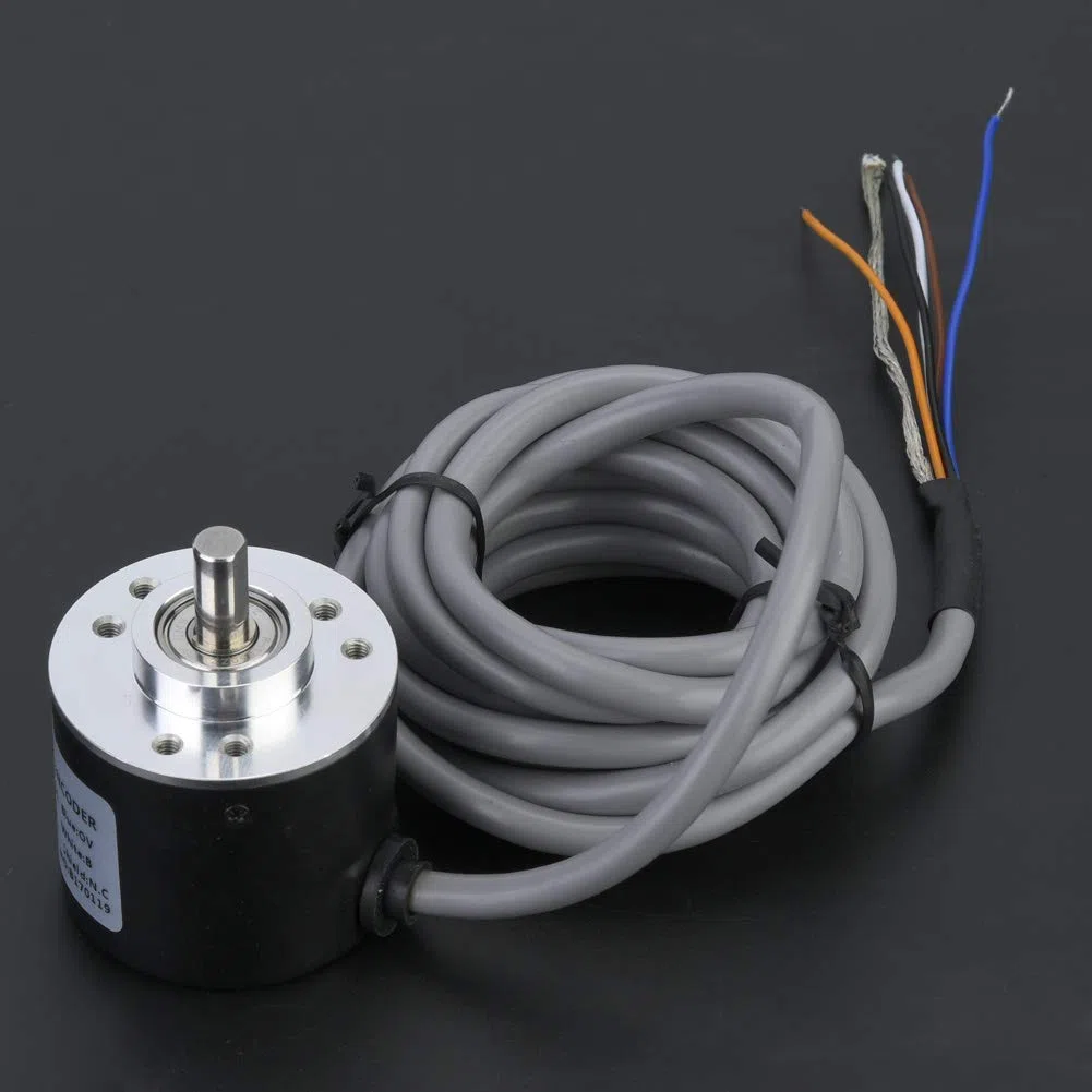 Encoder Rotativo Incrementale E6B2-CWZ6C 600P/R DC 5-26V Uscita NPN 38mm per Automazione Industriale con Cavo 2m per Controllo Motore e Posizionamento Preciso