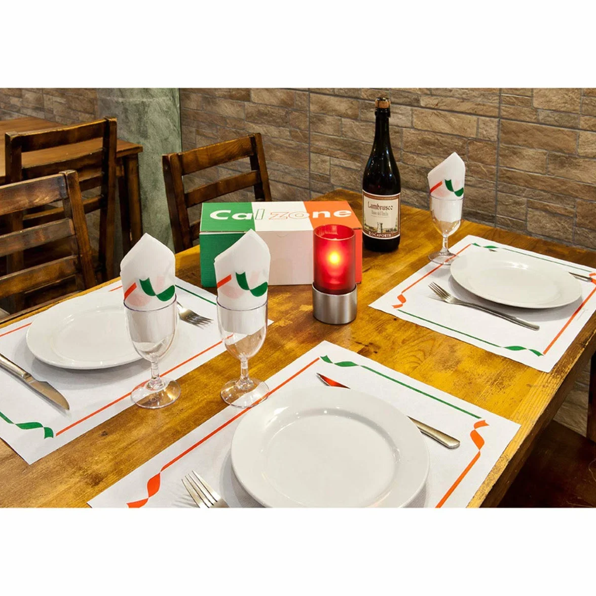 Tovagliette Trattoria 48 Gsm 31x43 cm Bianco Cellulosa 500 Unità