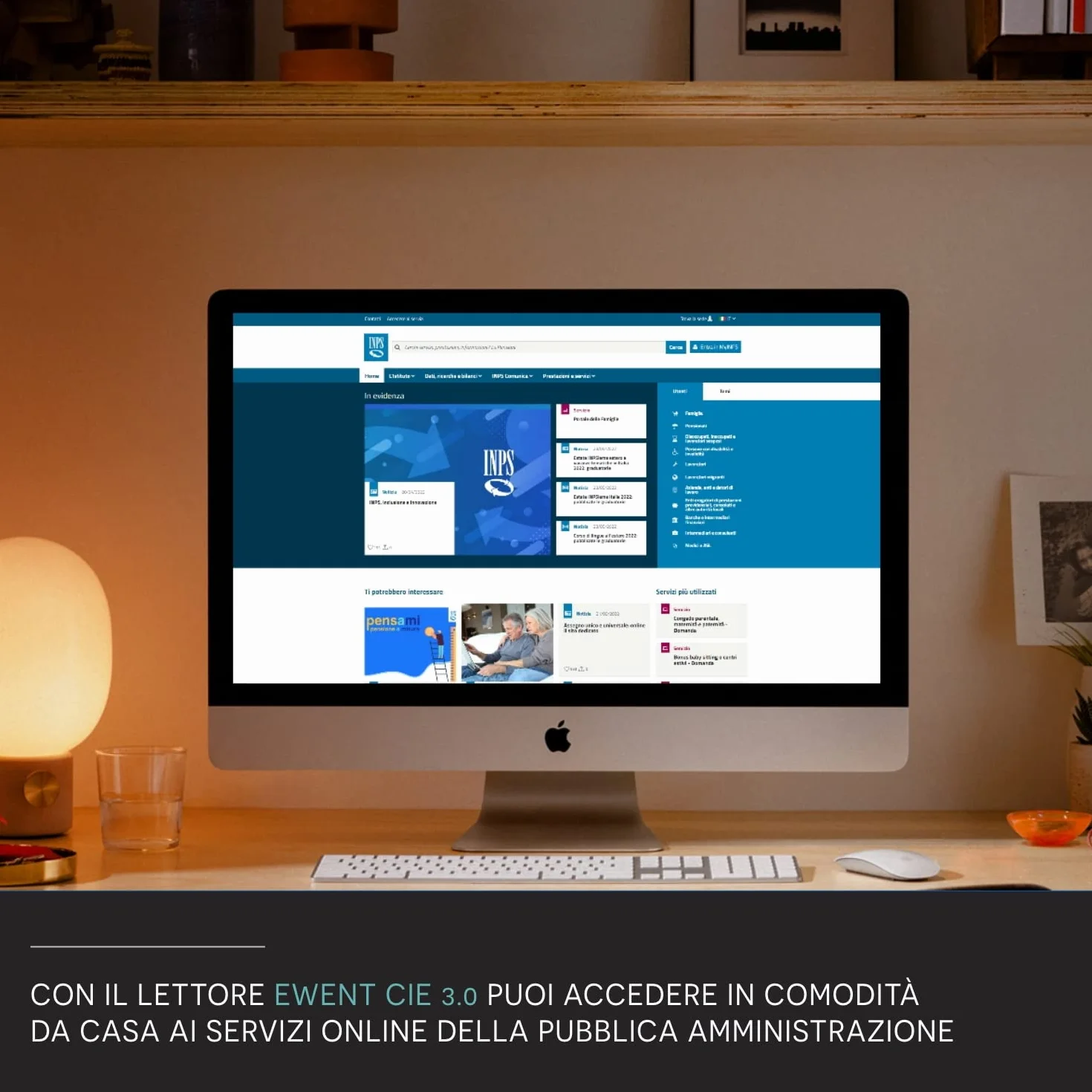 Ewent EW1053 Lettore RFID e NFC per Carta d'identità Elettronica CIE 3.0 per accedere a ANPR, INPS, INAIL, Agenzia Entrate e siti della P.A. - Colore Nero