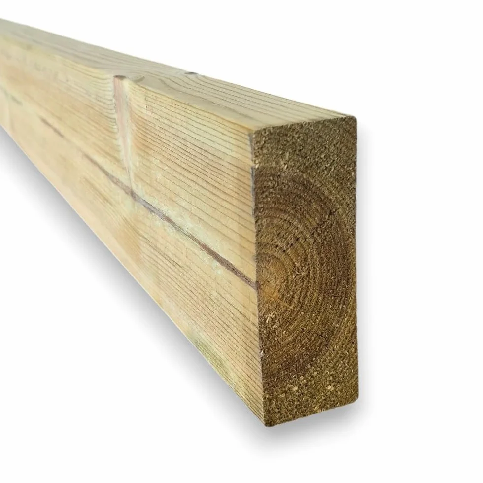 SUNWOOD Listello in Pino Massello Impregnato in Autoclave 4,5x12 cm 300 cm Travetto per Esterni Pergole Gazebo