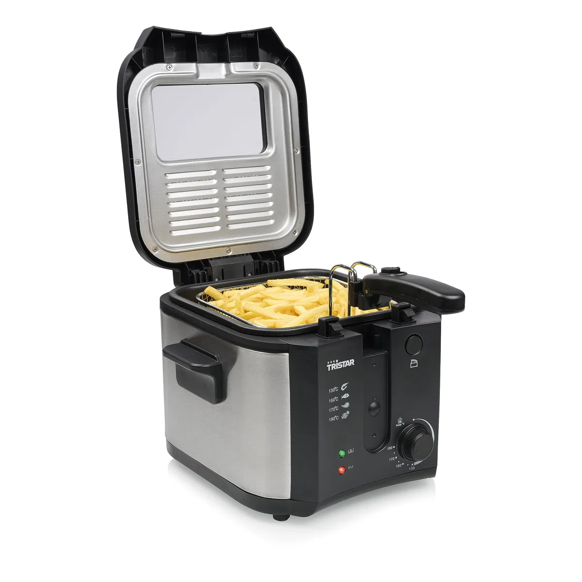 Friggitrice Tristar - Volume 2,5 L - Maniglia pieghevole - Maniglie Cool Touch - 1600 W - FR-6878