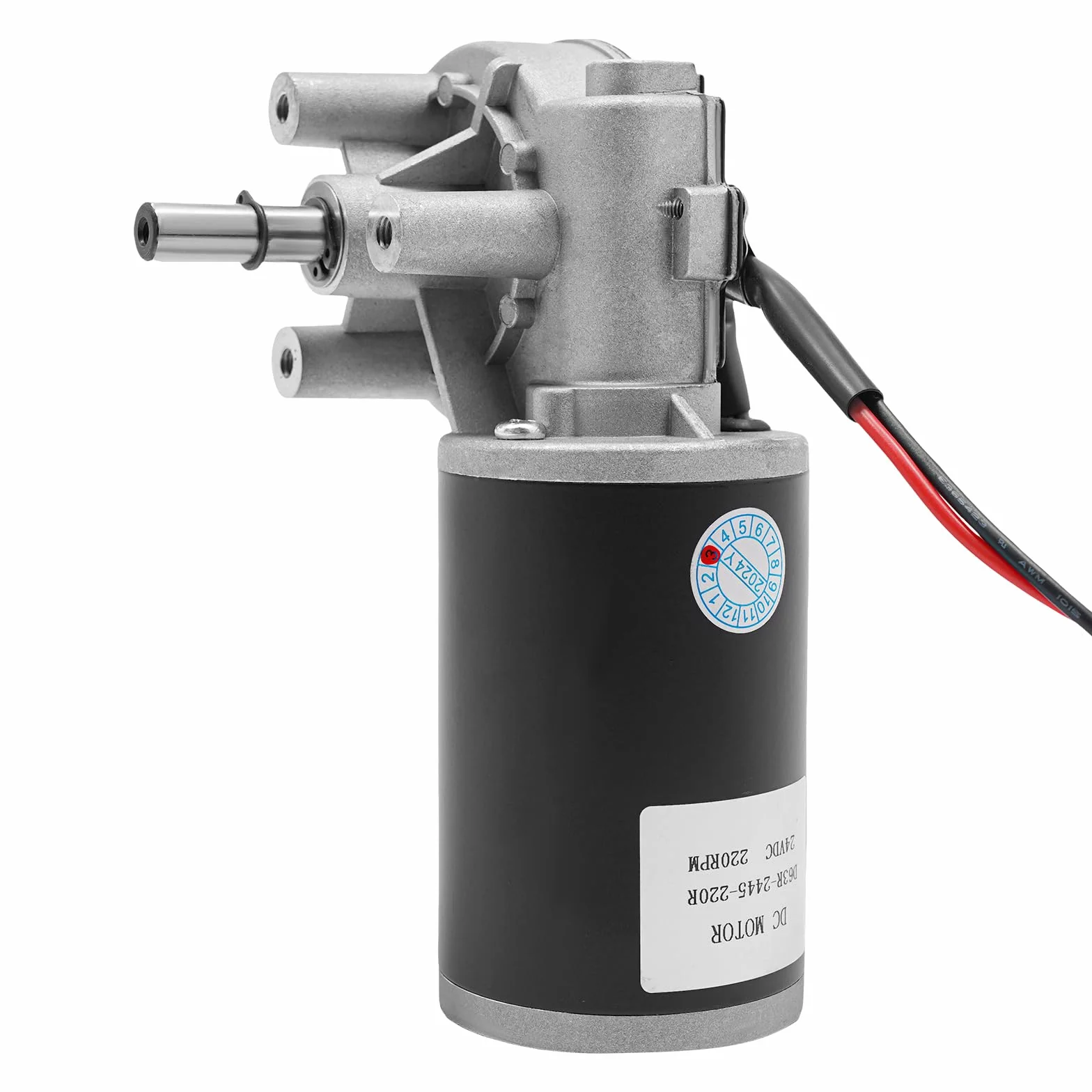 Motoriduttore DC 24 V, motore CC da 45 W, alta coppia, motore a trasmissione a sinistra, 220 RPM