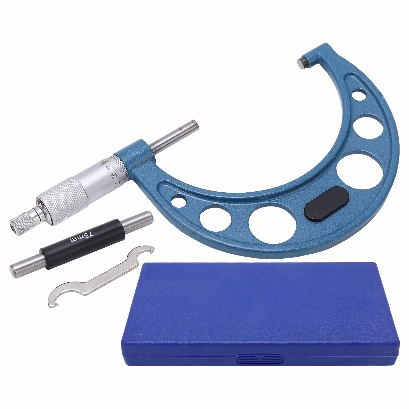Micrometro Esterno Professionale 75-100/0.01mm Strumento di Misurazione di Precisione